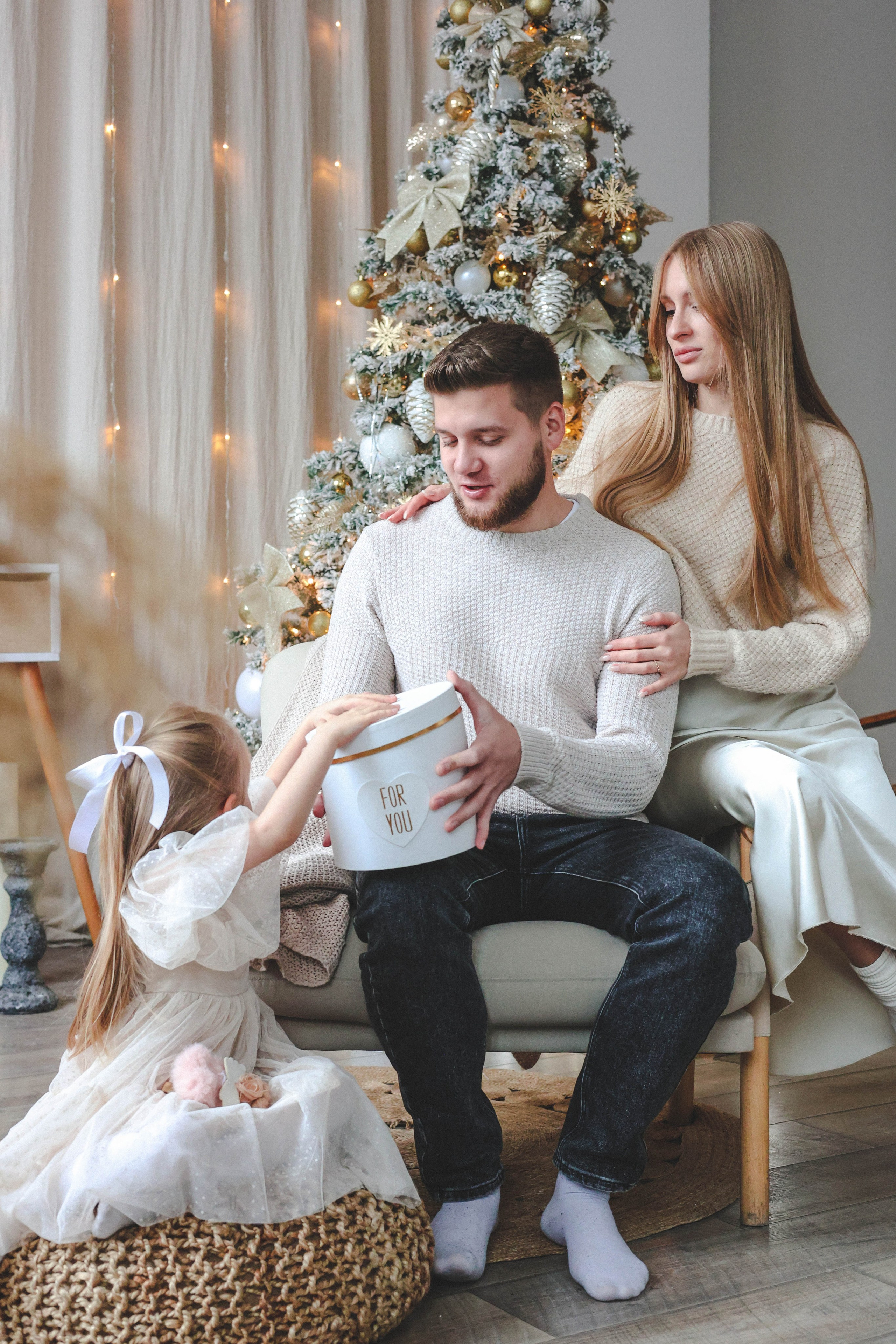 Новогодняя история «Кира и ее семья». Фотограф в Москве Анастасия Калинина