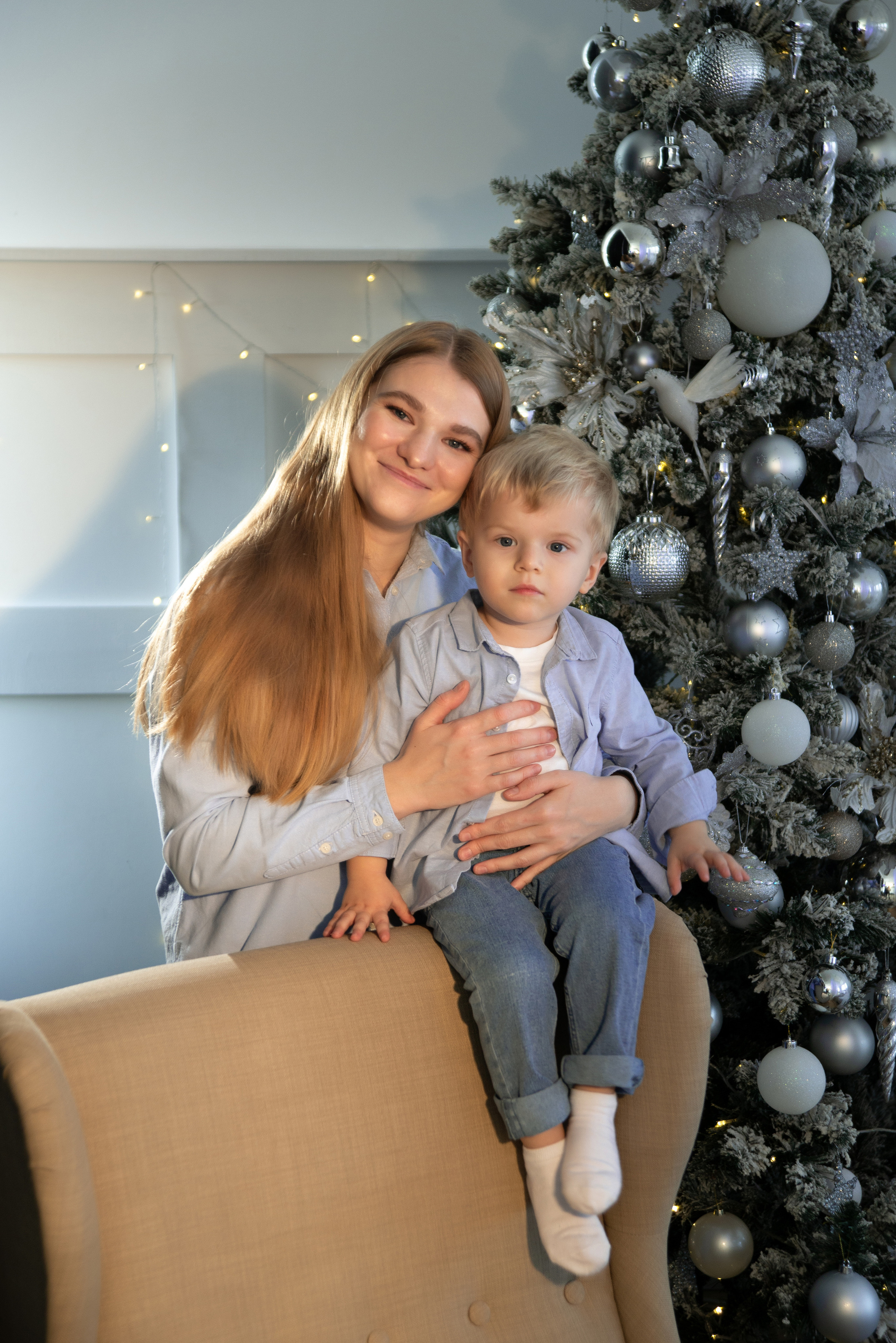 Новогодний. Фотограф Татьяна Ульянова. Съёмка выписки из роддома, Таинства Крещения