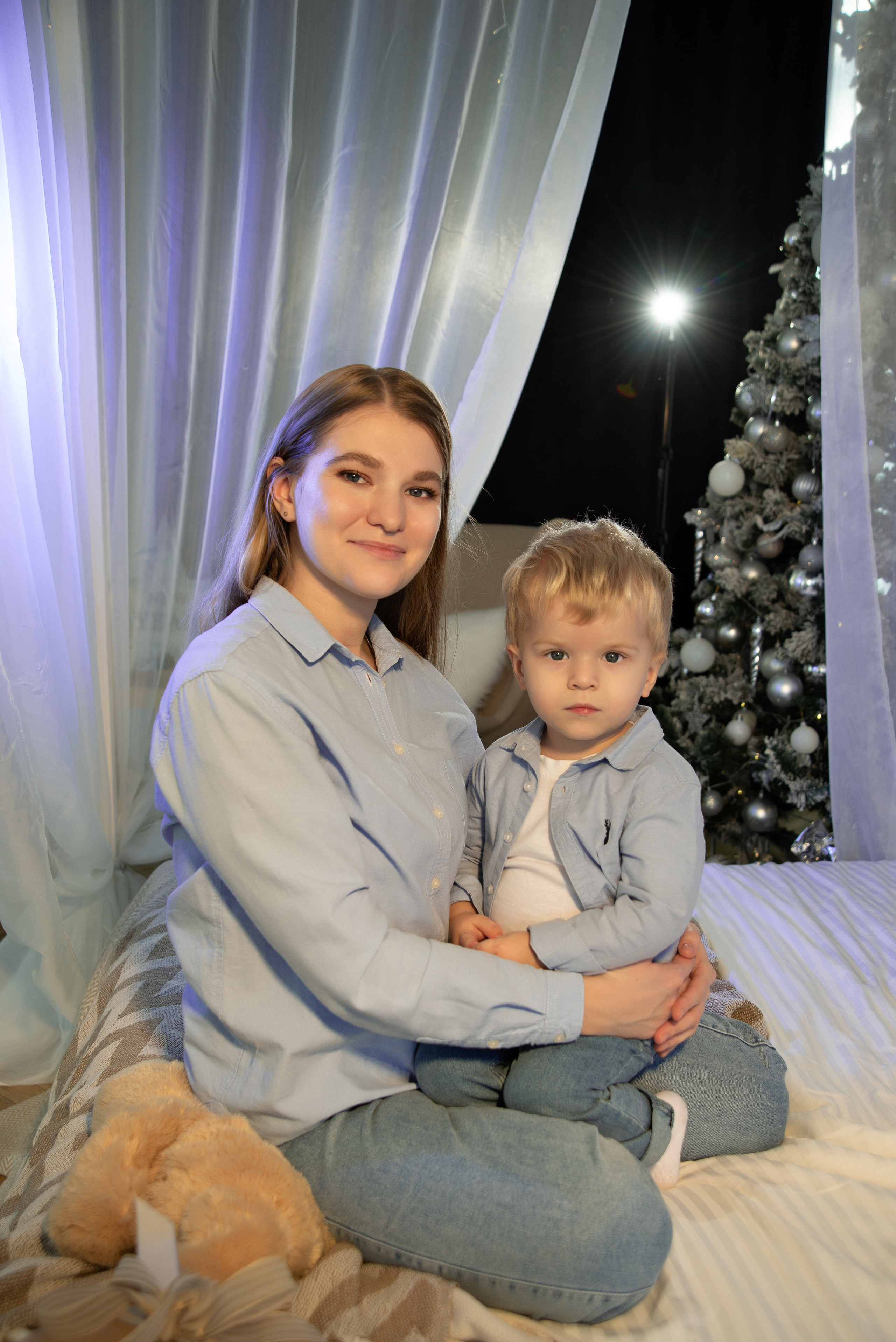 Новогодний. Фотограф Татьяна Ульянова. Съёмка выписки из роддома, Таинства Крещения
