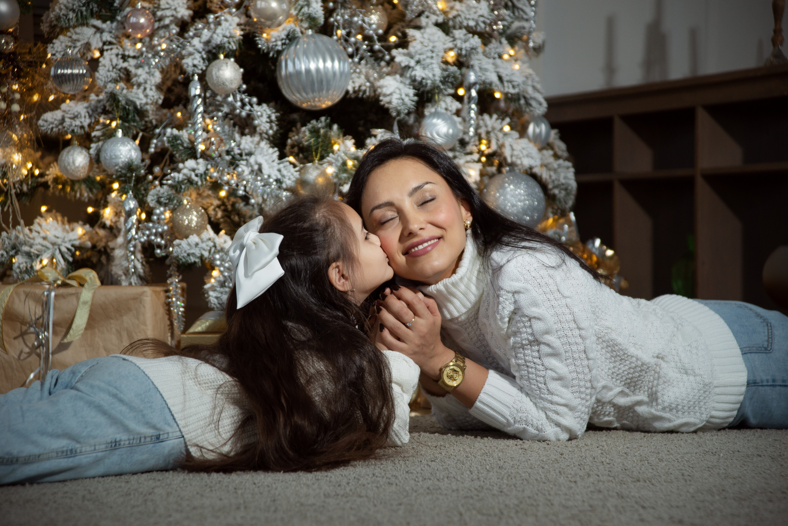 Новогодний. Фотограф Татьяна Ульянова. Съёмка выписки из роддома, Таинства Крещения
