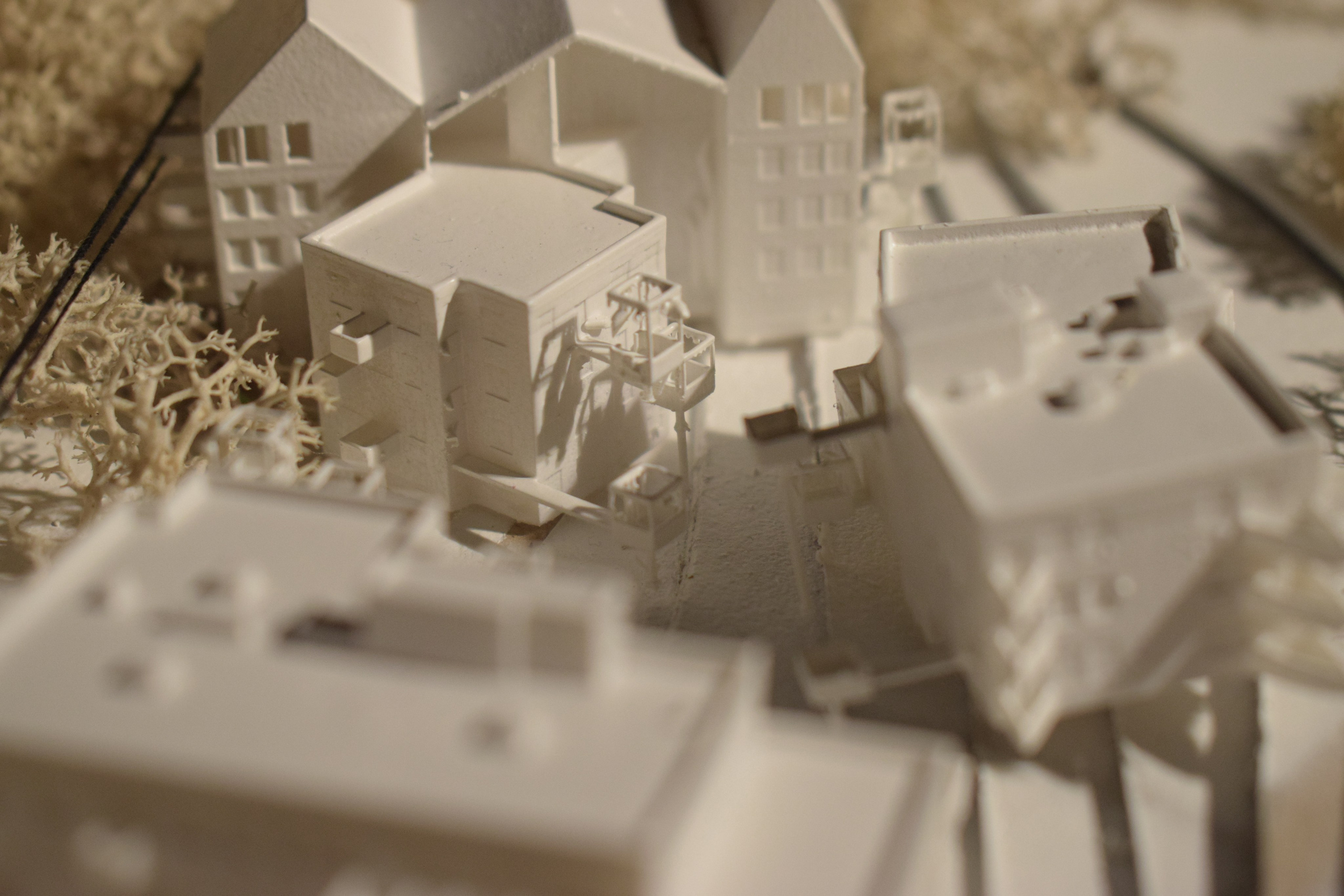 Курсовой макет поселка для студентов МАРХИ часть3. 3D печать