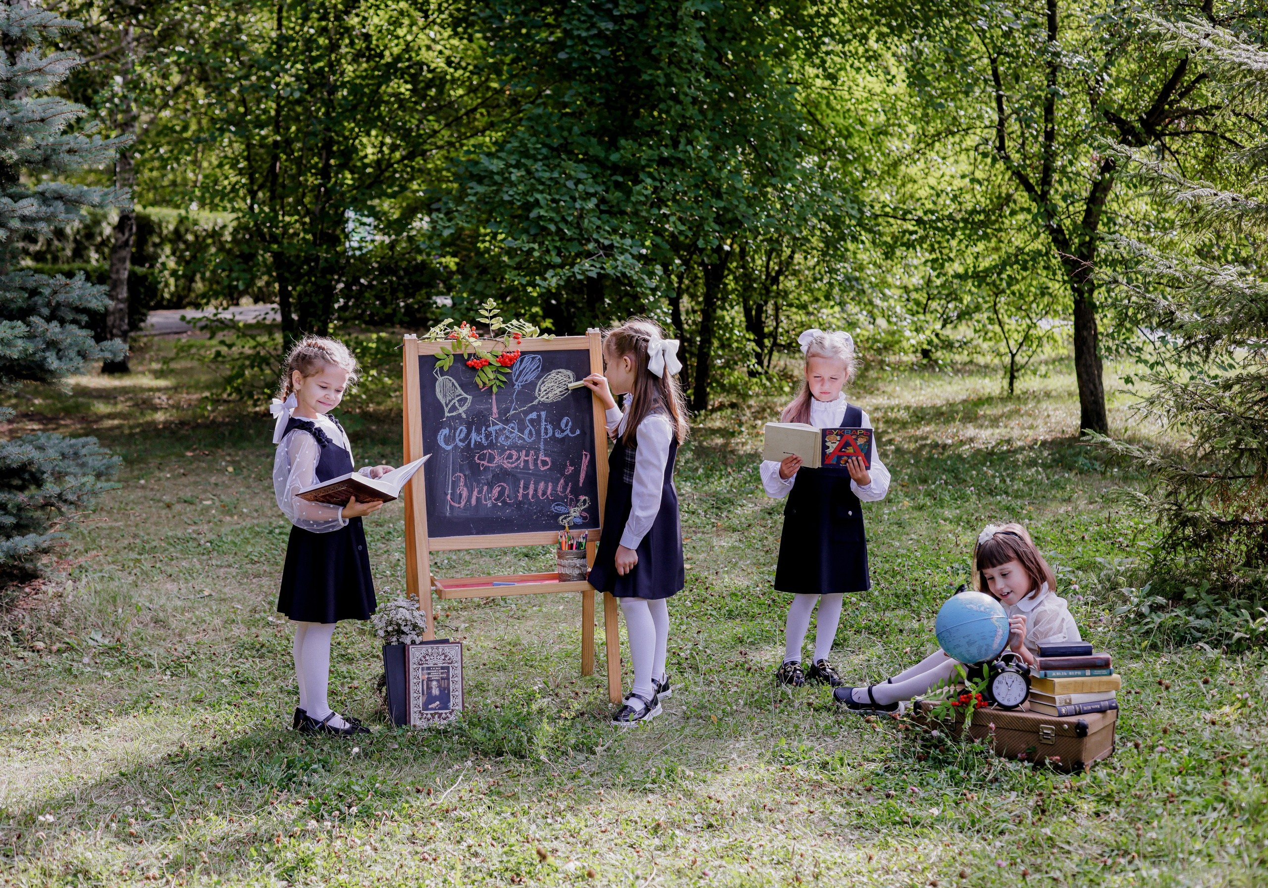 Школьники. Мультифотограф Динара Ахмедзянова