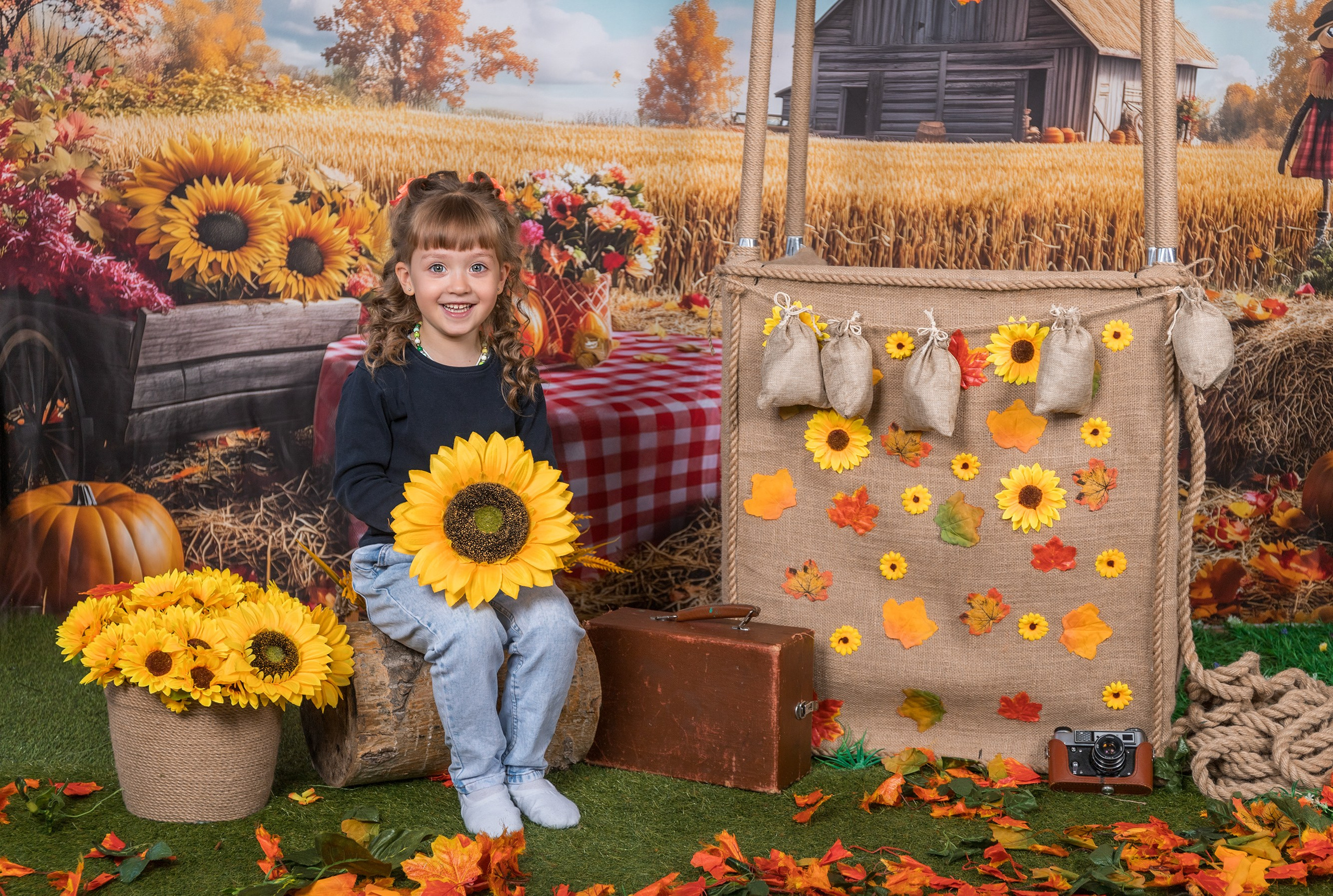 Осень, на воздушном шаре. Школьный-дошкольный фотограф в Уфе и Башкирии Вильданов Руслан