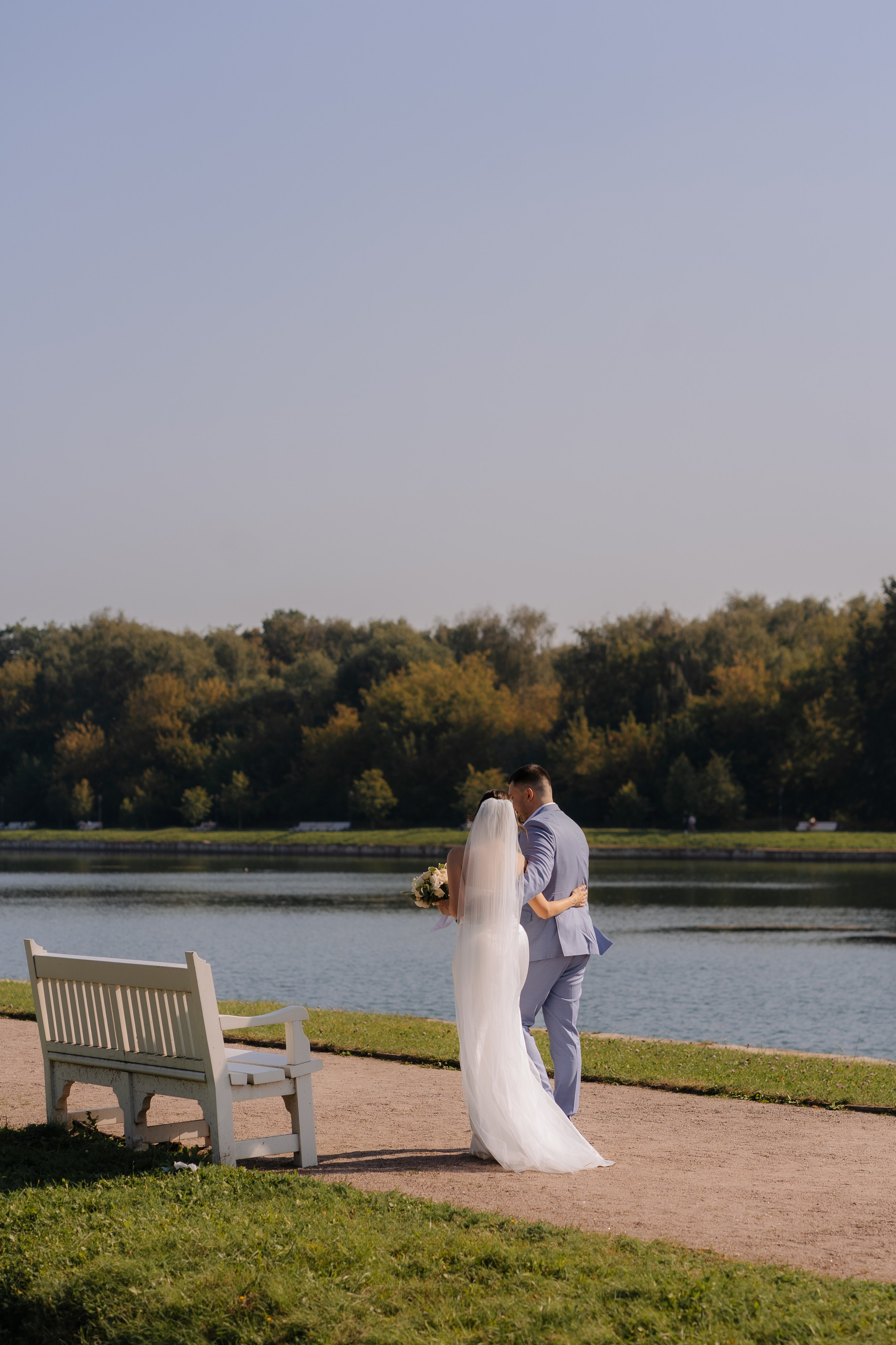 Свадебная фотосессия в Москве, парк Кусково. Свадебный фотограф в Москве Анна Полушина