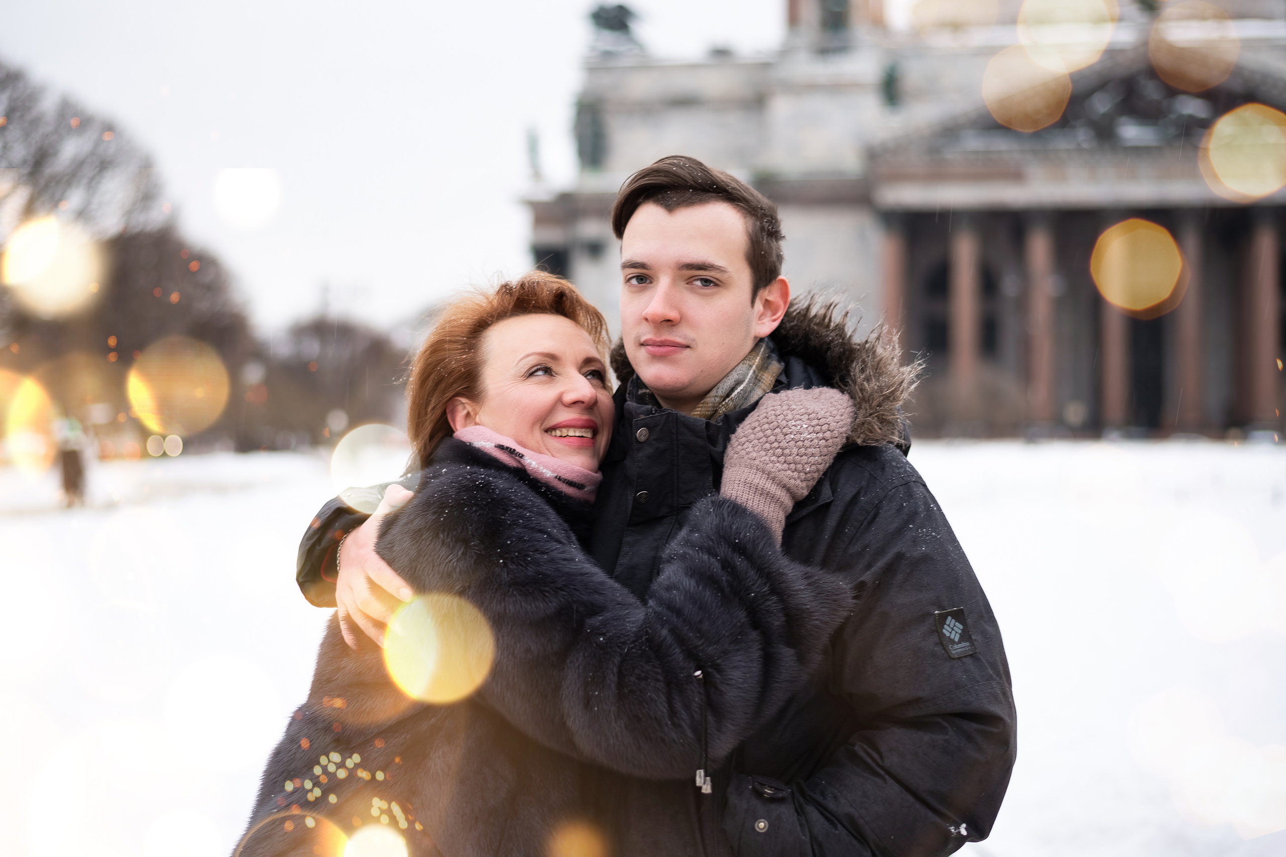 Прогулка около Синего моста и Исаакиевского собора зимой. КОНТЕНТ | БРЕНД фотограф Санкт-Петербург — Жанна Олтаржевская