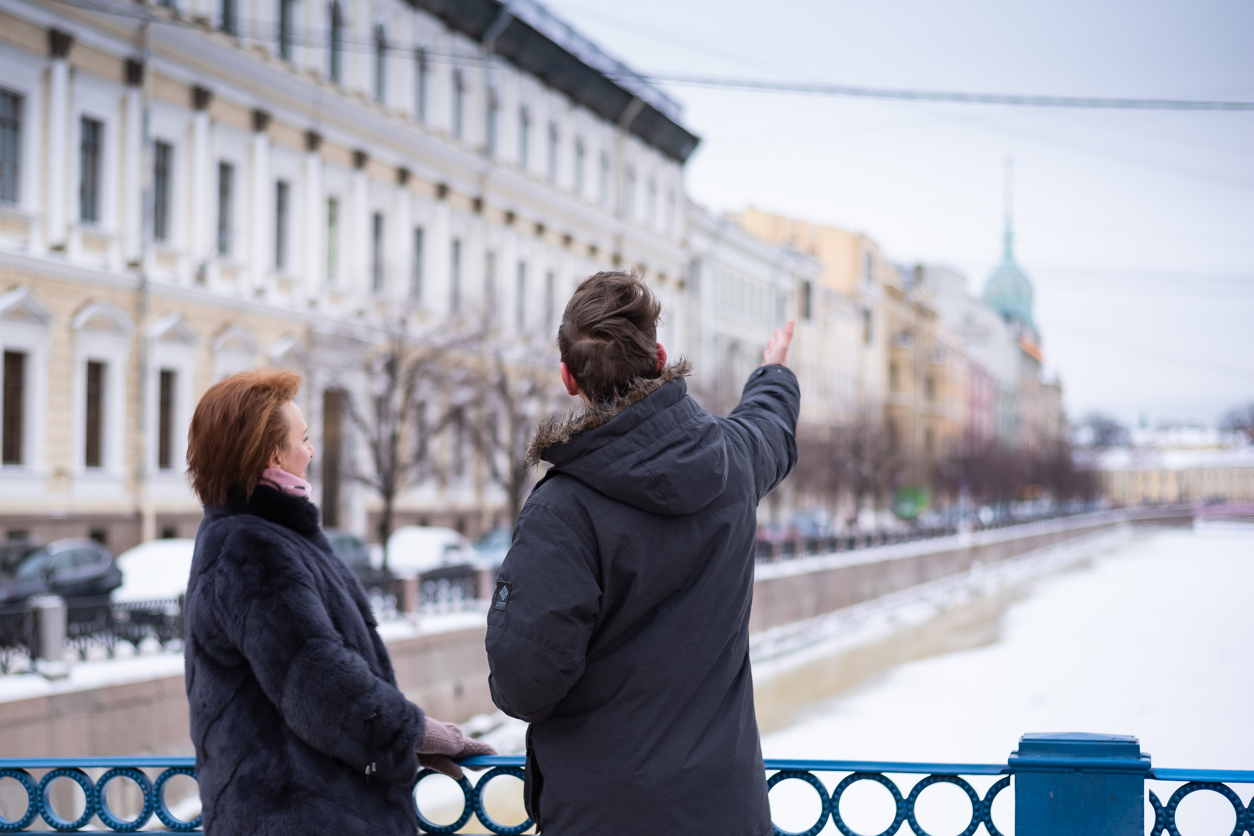 Прогулка около Синего моста и Исаакиевского собора зимой. КОНТЕНТ | БРЕНД фотограф Санкт-Петербург — Жанна Олтаржевская