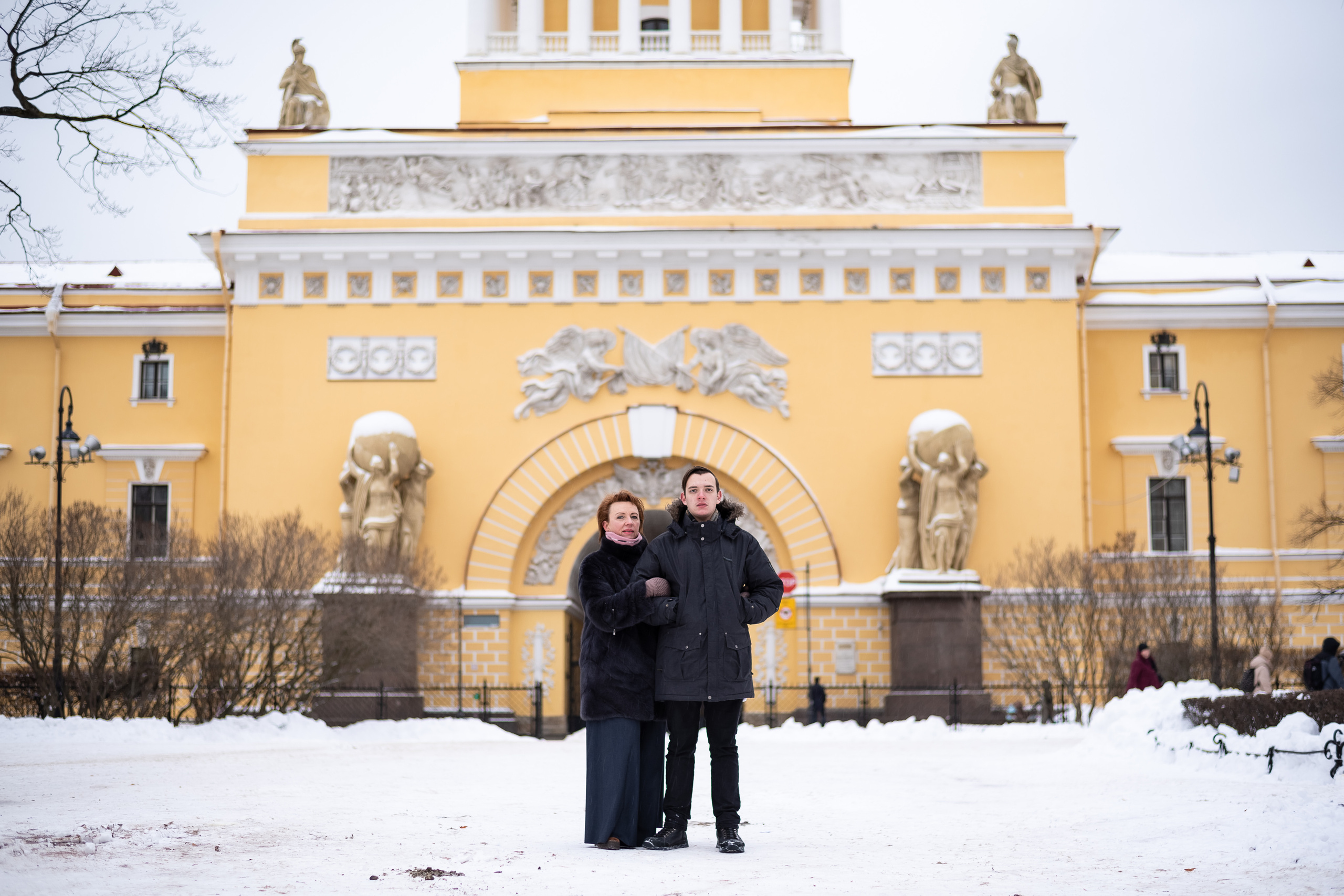 Прогулка около Синего моста и Исаакиевского собора зимой. КОНТЕНТ | БРЕНД фотограф Санкт-Петербург — Жанна Олтаржевская