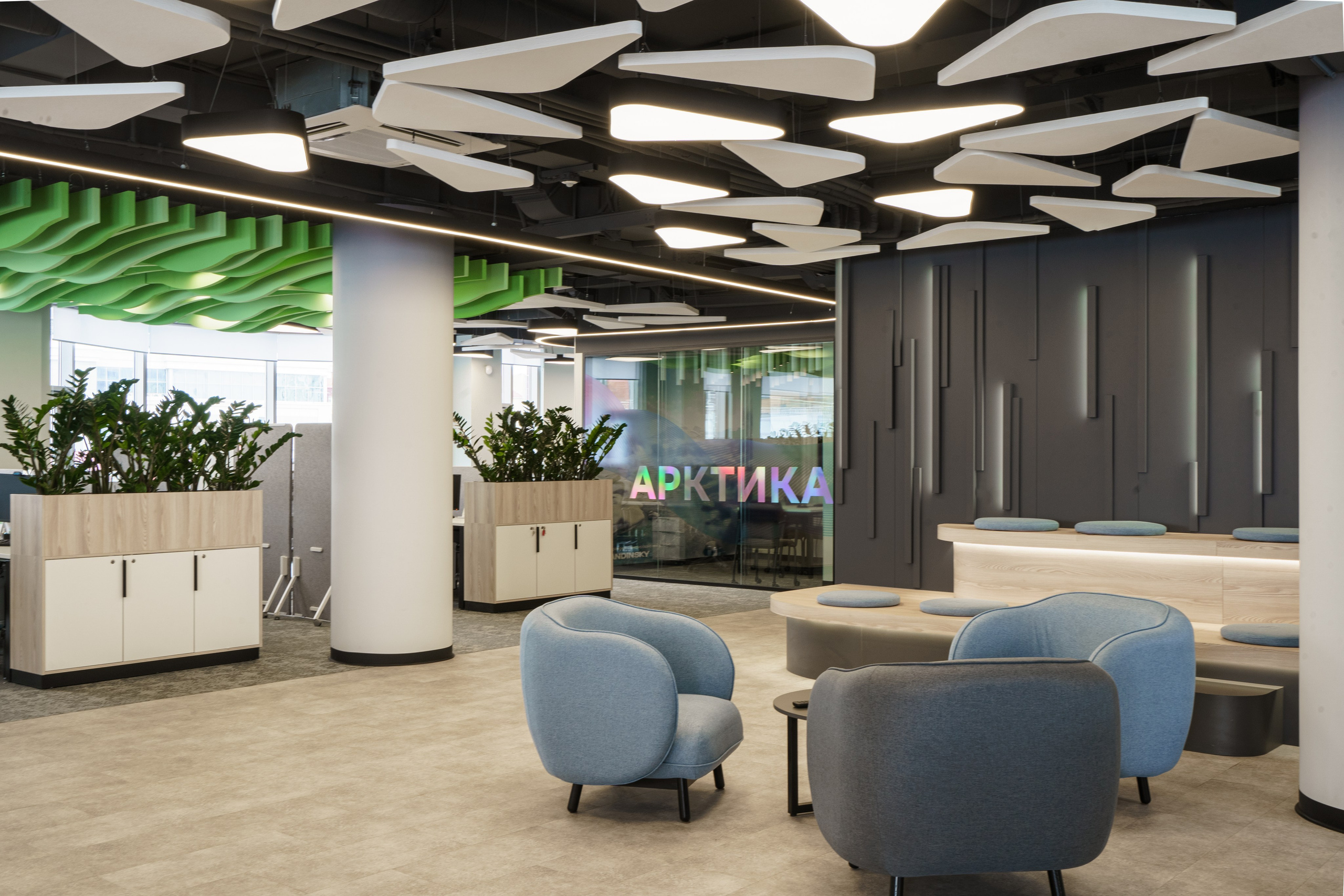 Интерьерная фотосъемка офиса Сбербанка, профессиональный фотограф в Архангельске