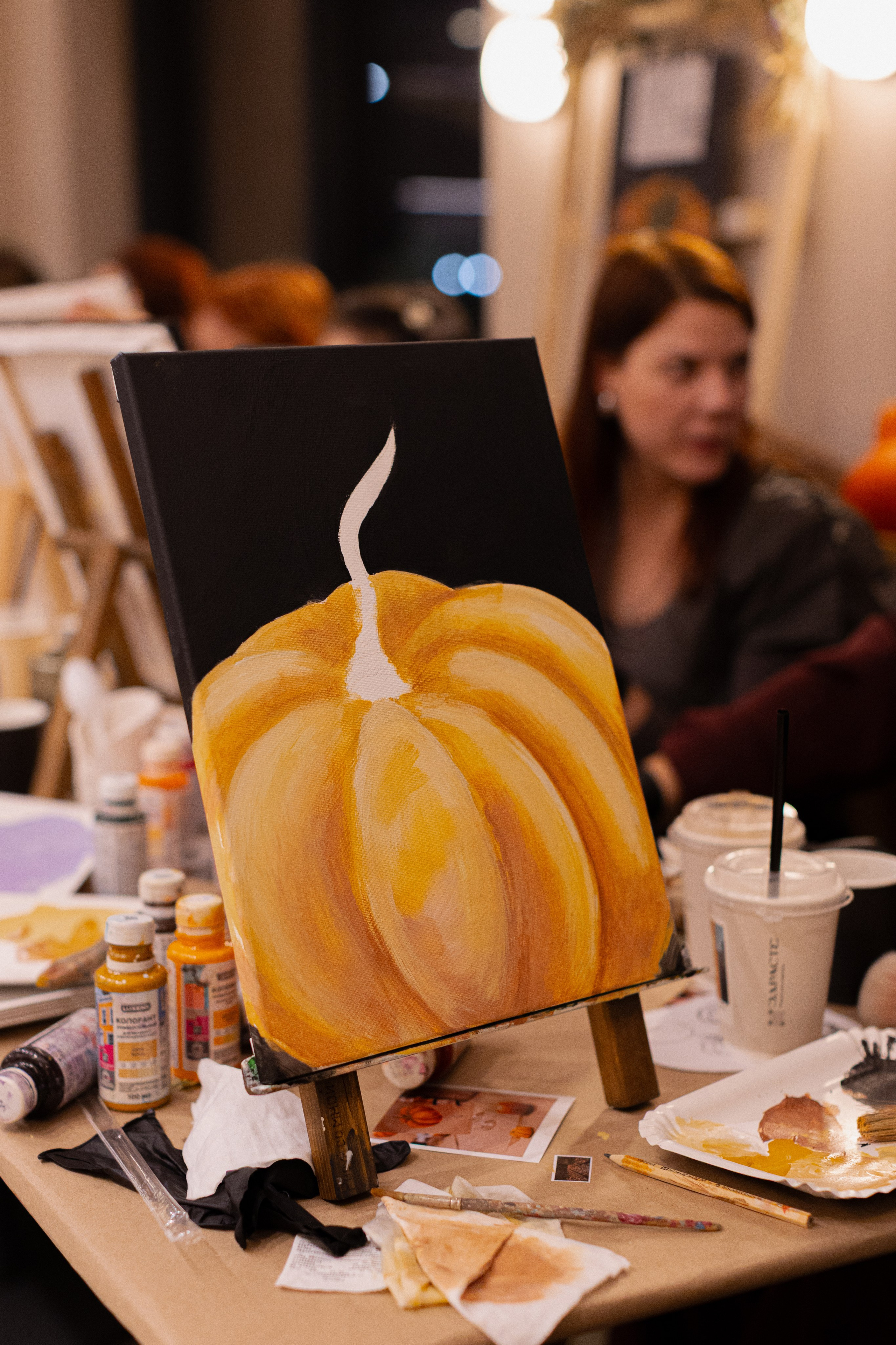 МК Тыква в кафе Здрасте. Анастасия Ракчеева Художник