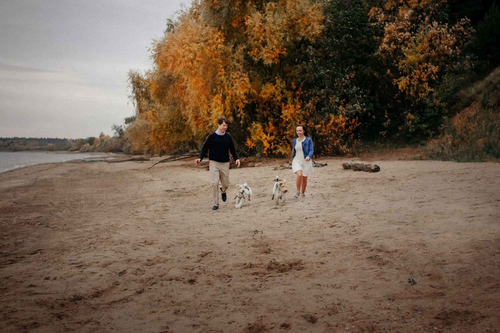 Наталья, Илья и фоксы. Фотограф Наталья Потапова