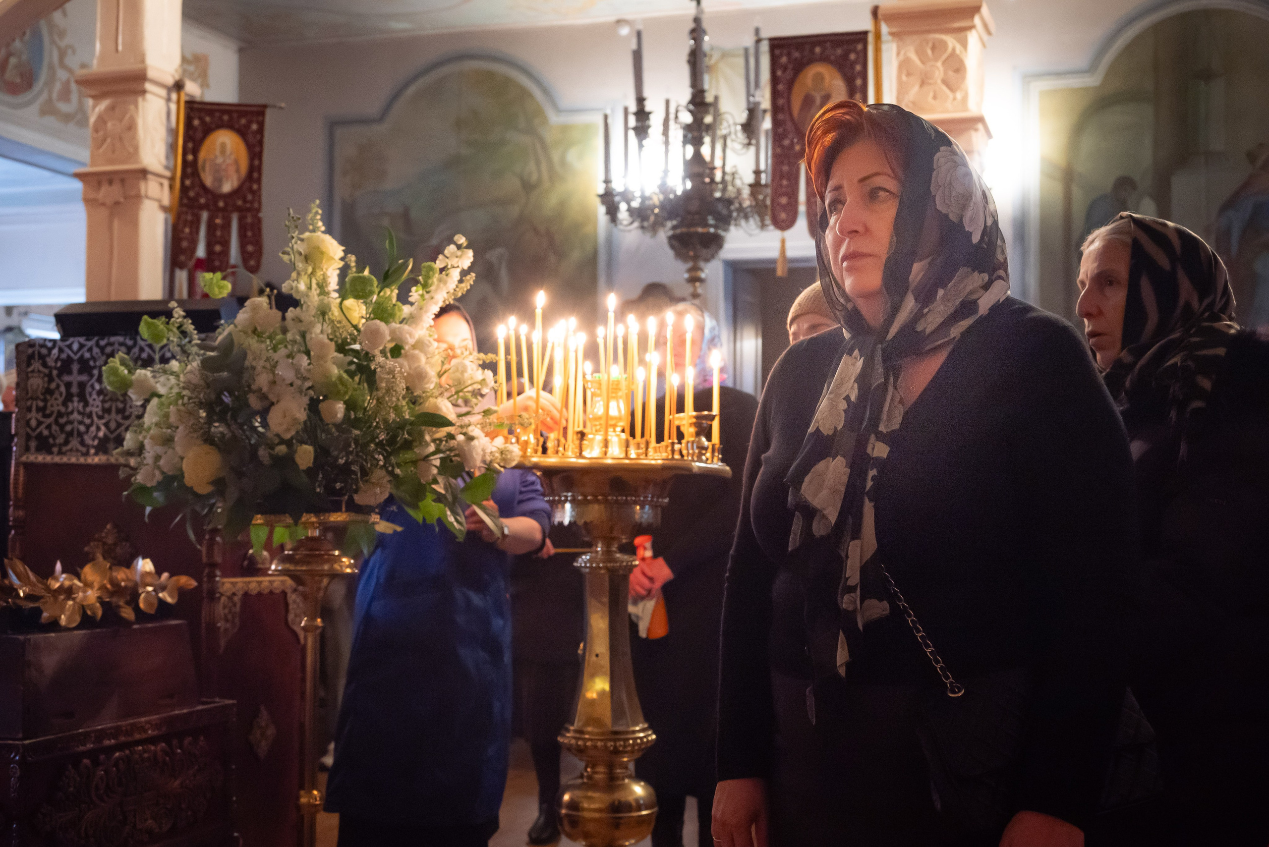 Богородский храм. Вынос Плащаницы. Антон и Татьяна Денисенко — В храме