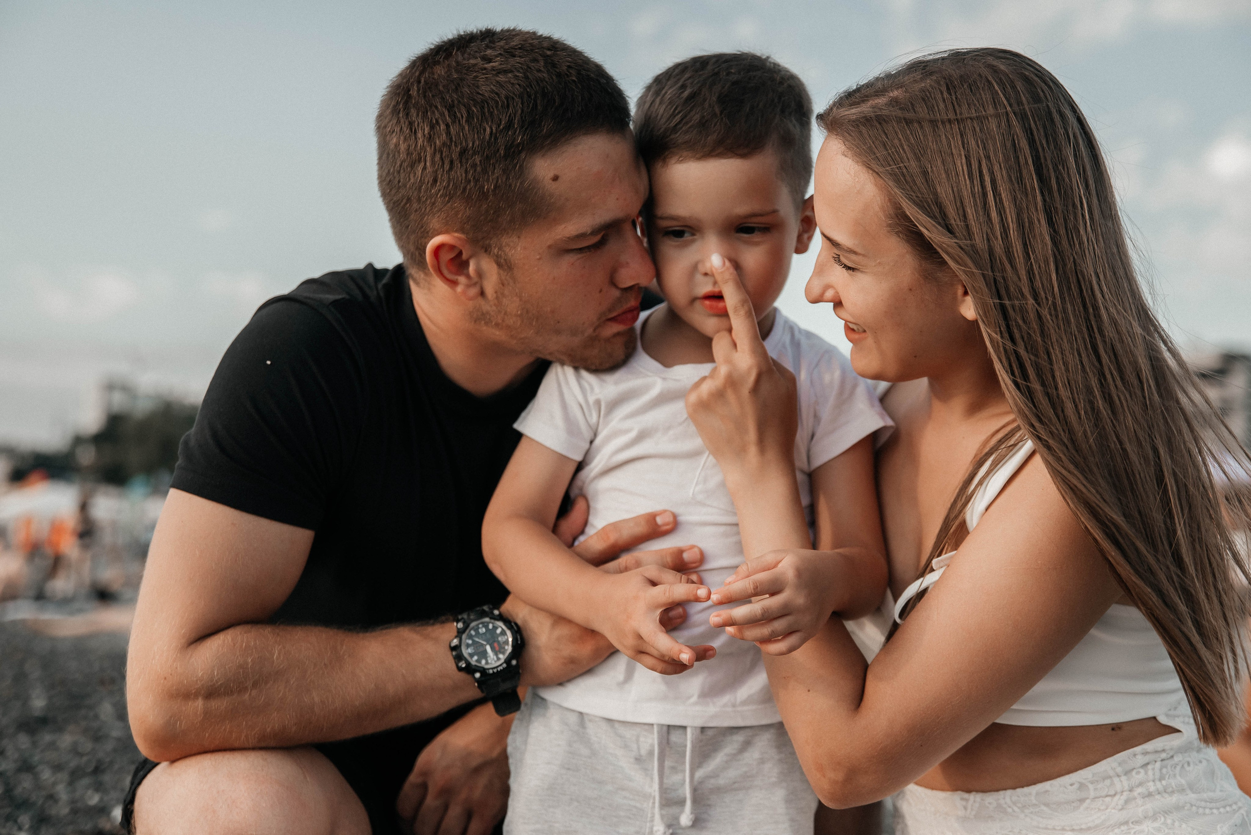 Аня, Саша, Дима. Фотограф Людмила Федотова