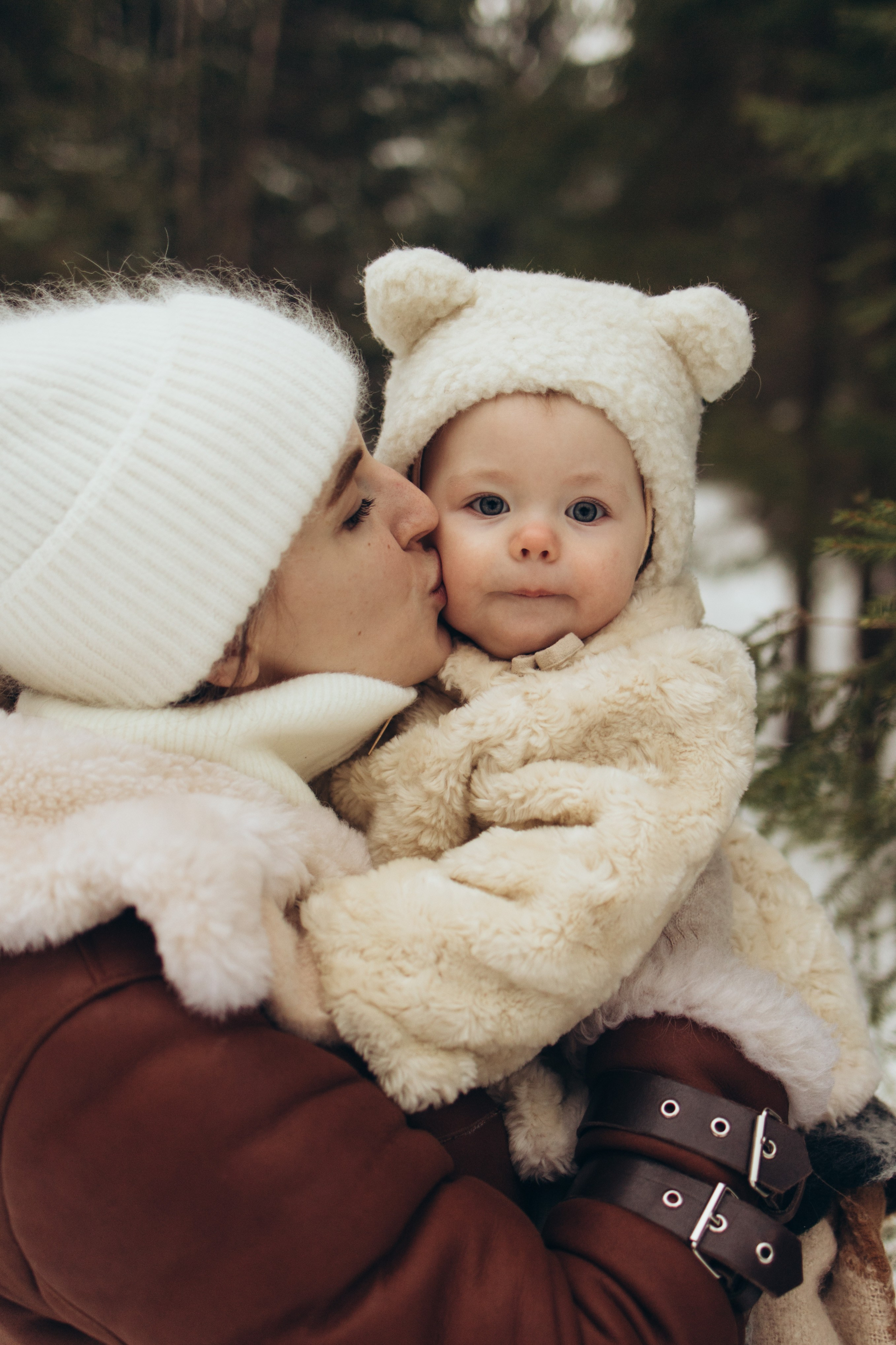 Снежный лес. Семейный фотограф в Москве Виктория Ястребинская