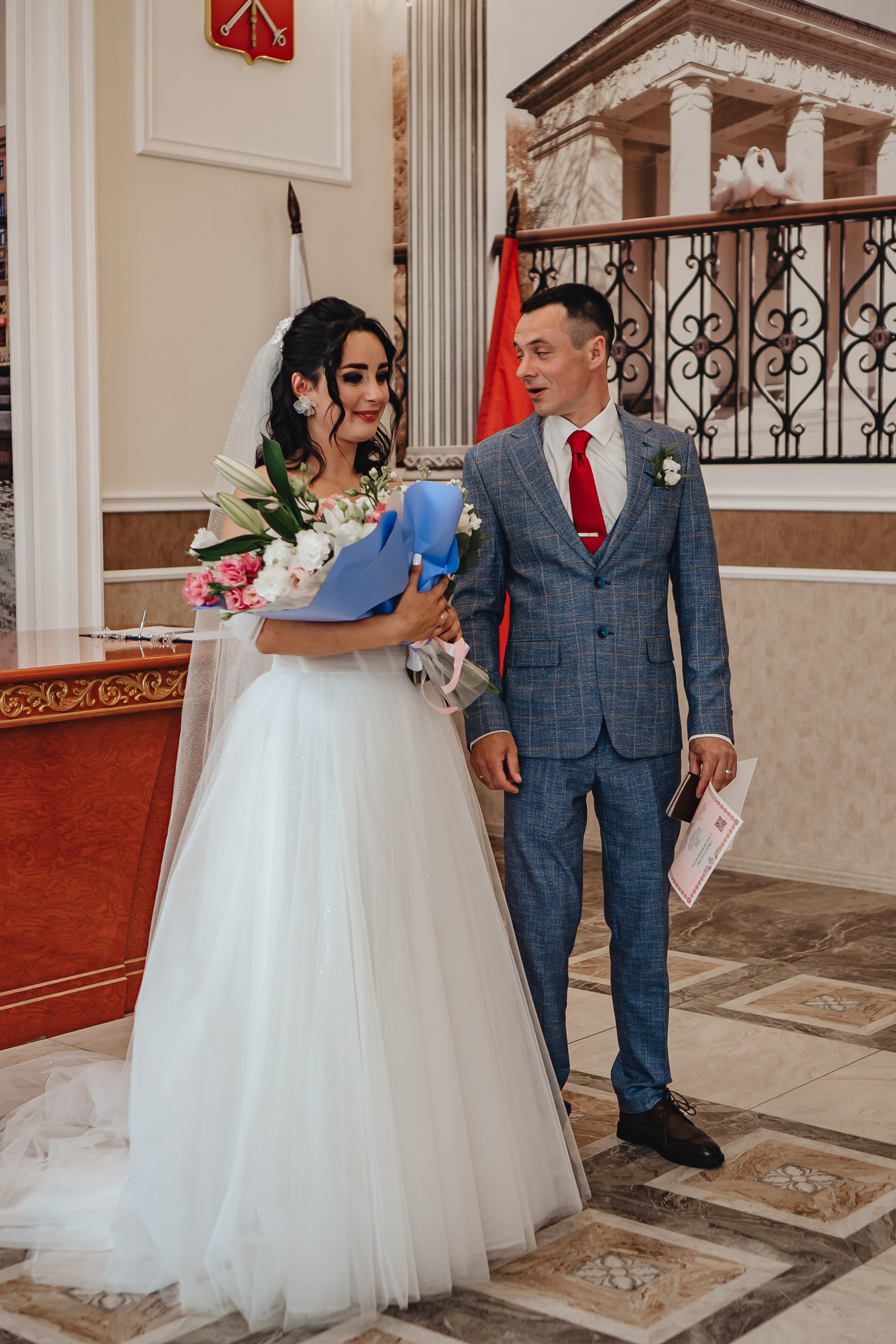 СВАДЕБНАЯ СЬЕМКА В ЗАГСЕ НА МОСКОВСКОМ ПРОСПЕКТЕ. Профессиональный фотограф, Санкт-Петербург — Виктория Богомолова