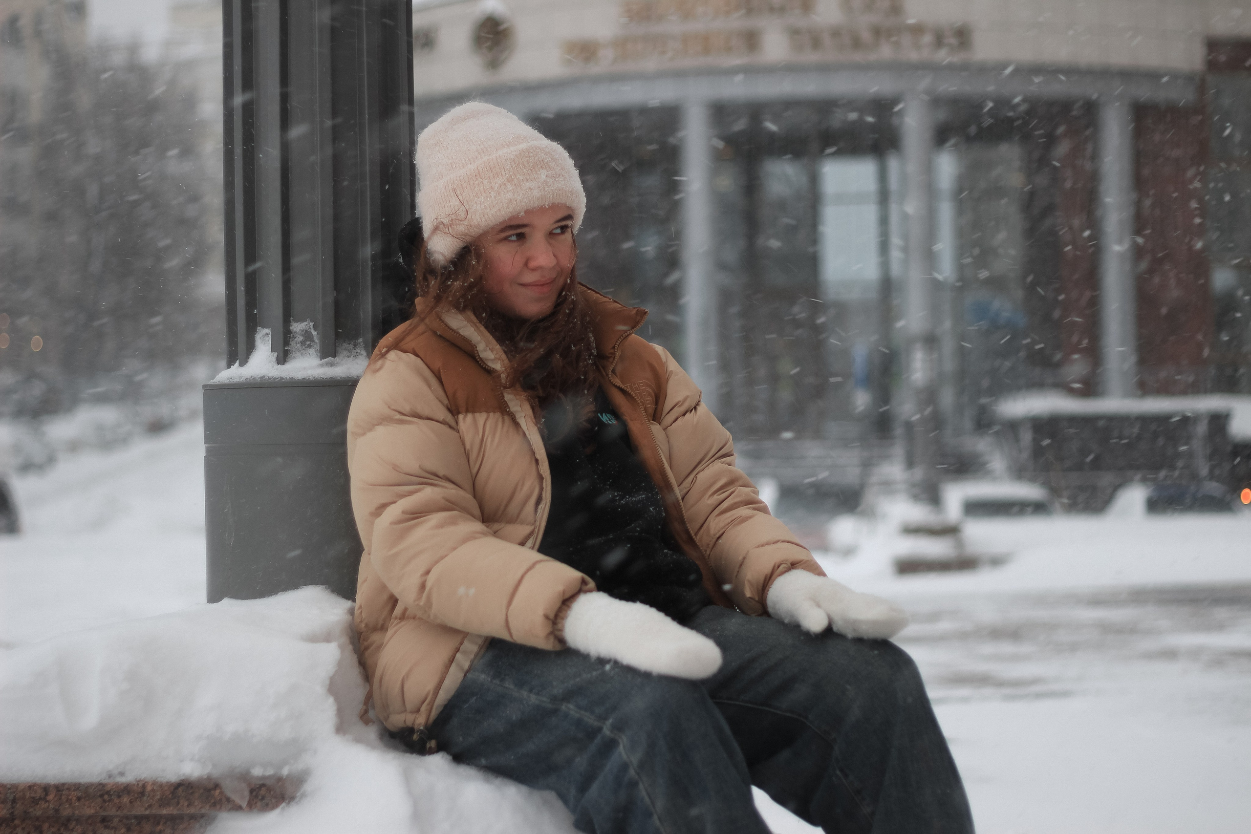 Алина и зима. Начинающий Фотограф в Казани