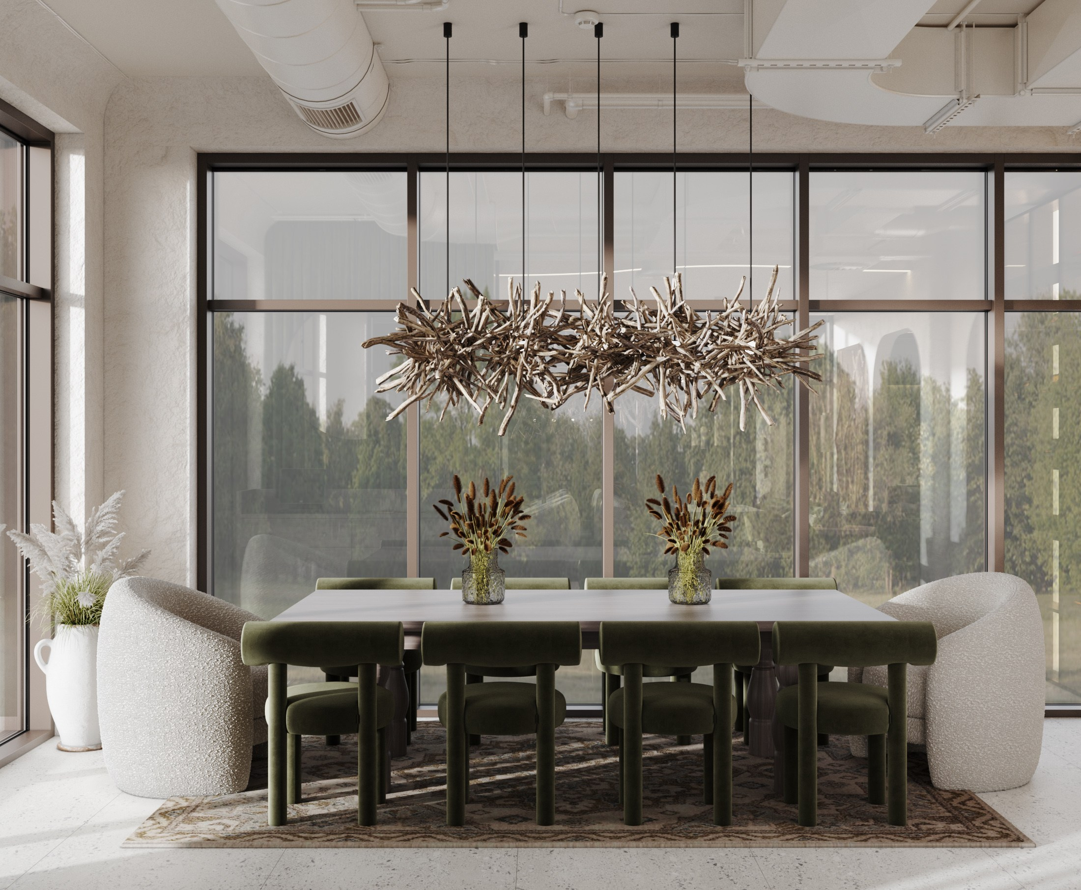 Проект Кафе #1. Интерьерная 3D Визуализация