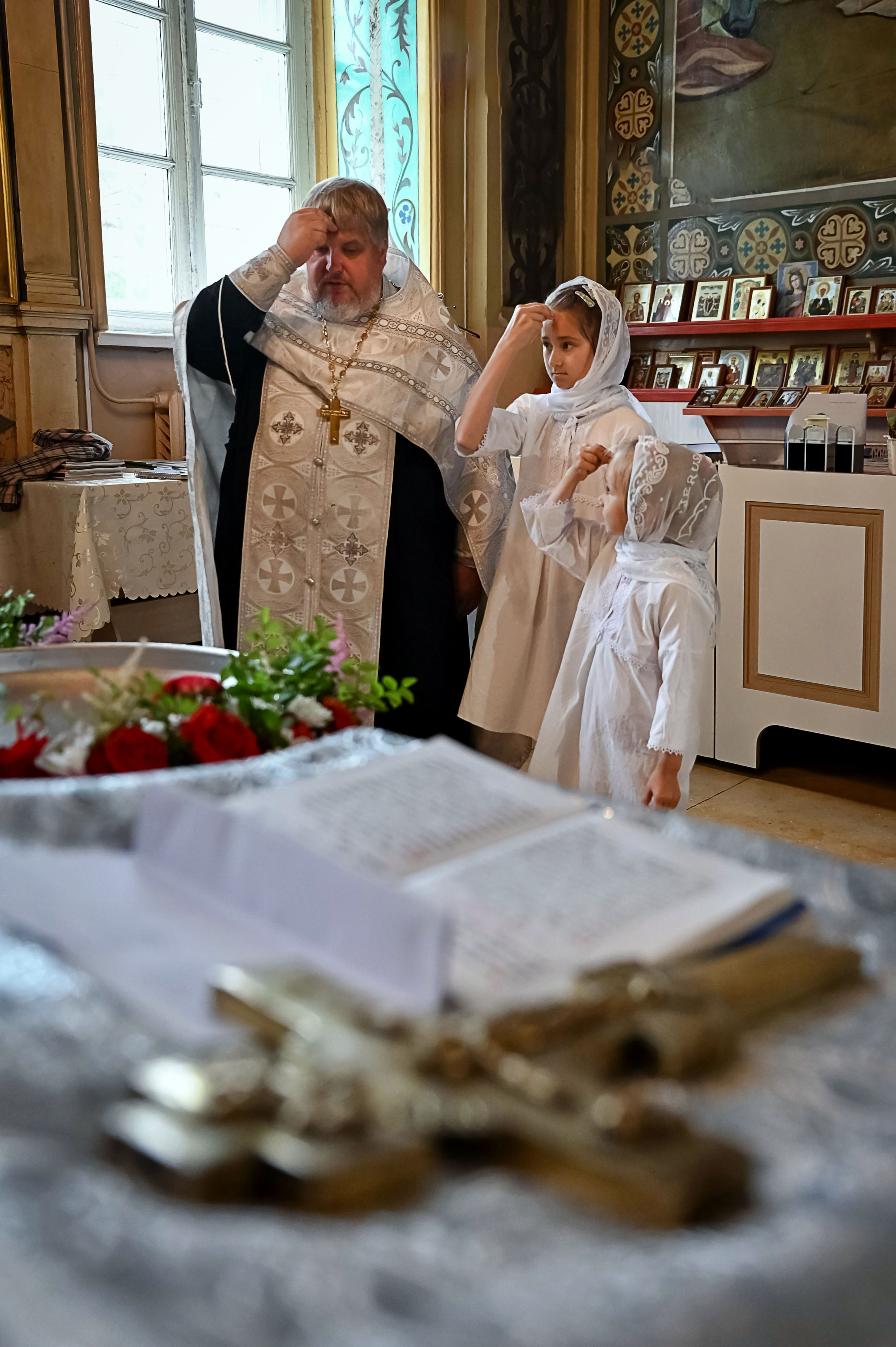 Крещение Владимира, Полины Вероники. Семейный фотограф в г. Воскресенск Наталия Молева