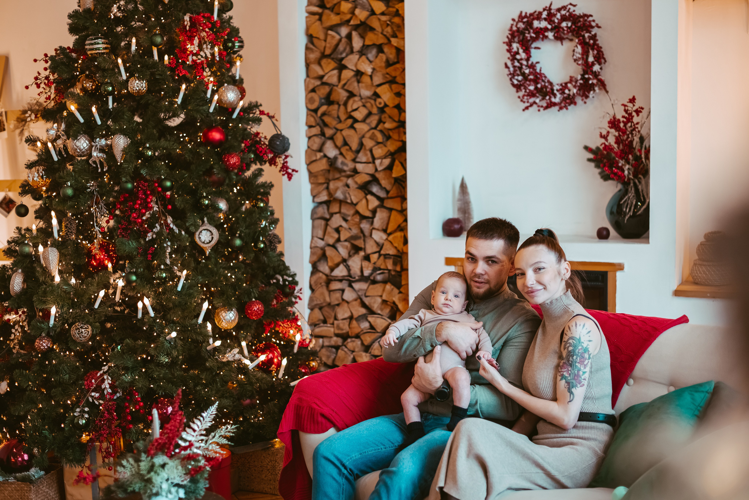 Новогодняя семейная фотосессия Кемерово