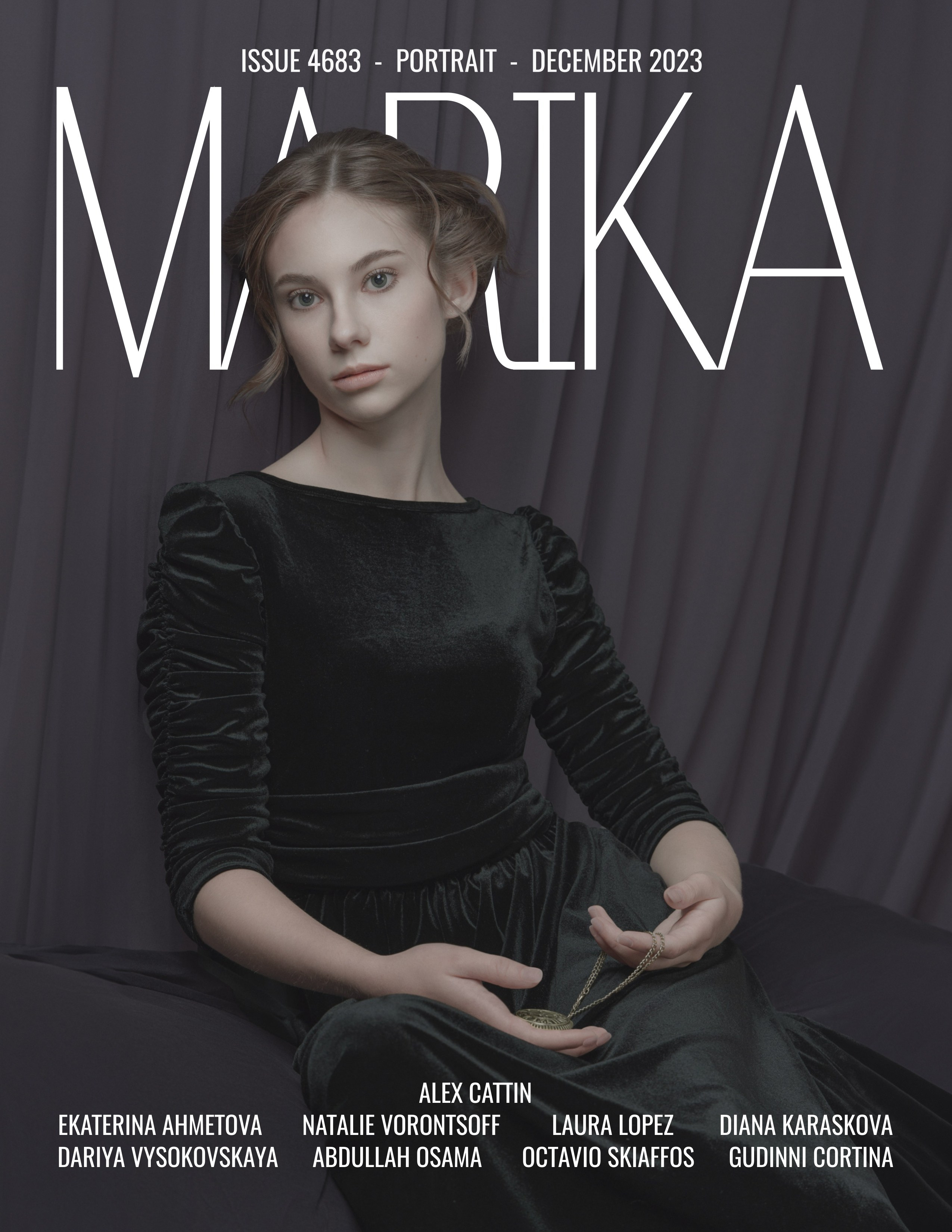 MARIKA MAGAZINE PORTRAIT DECEMBER 2023. Фотограф Зеленоград Москва