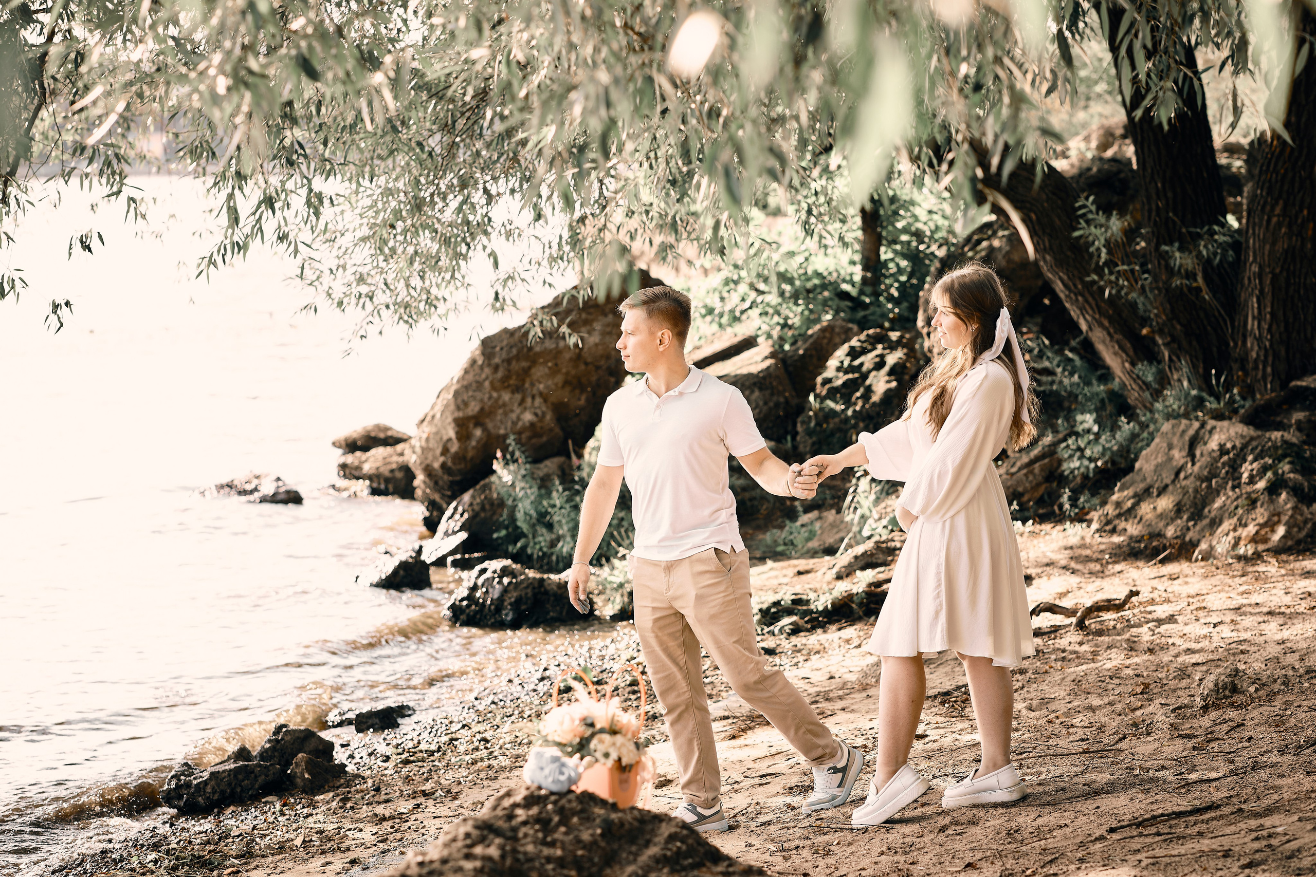 Прогулка по берегу Волги. Семейный и детский фотограф в Ярославле Юлия Галашина