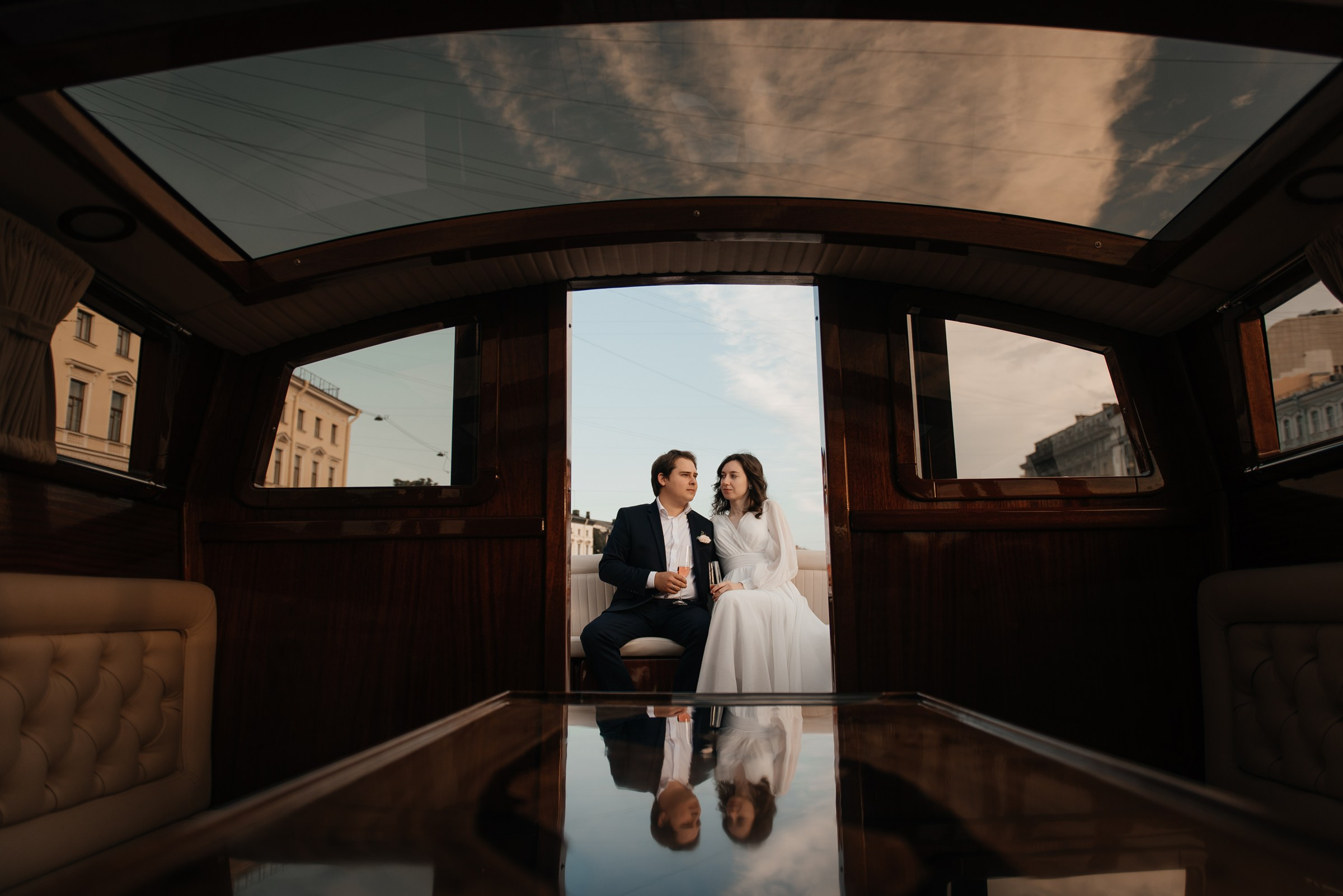 свадебная фотосессия на&nbsp;катере Venezia Nord