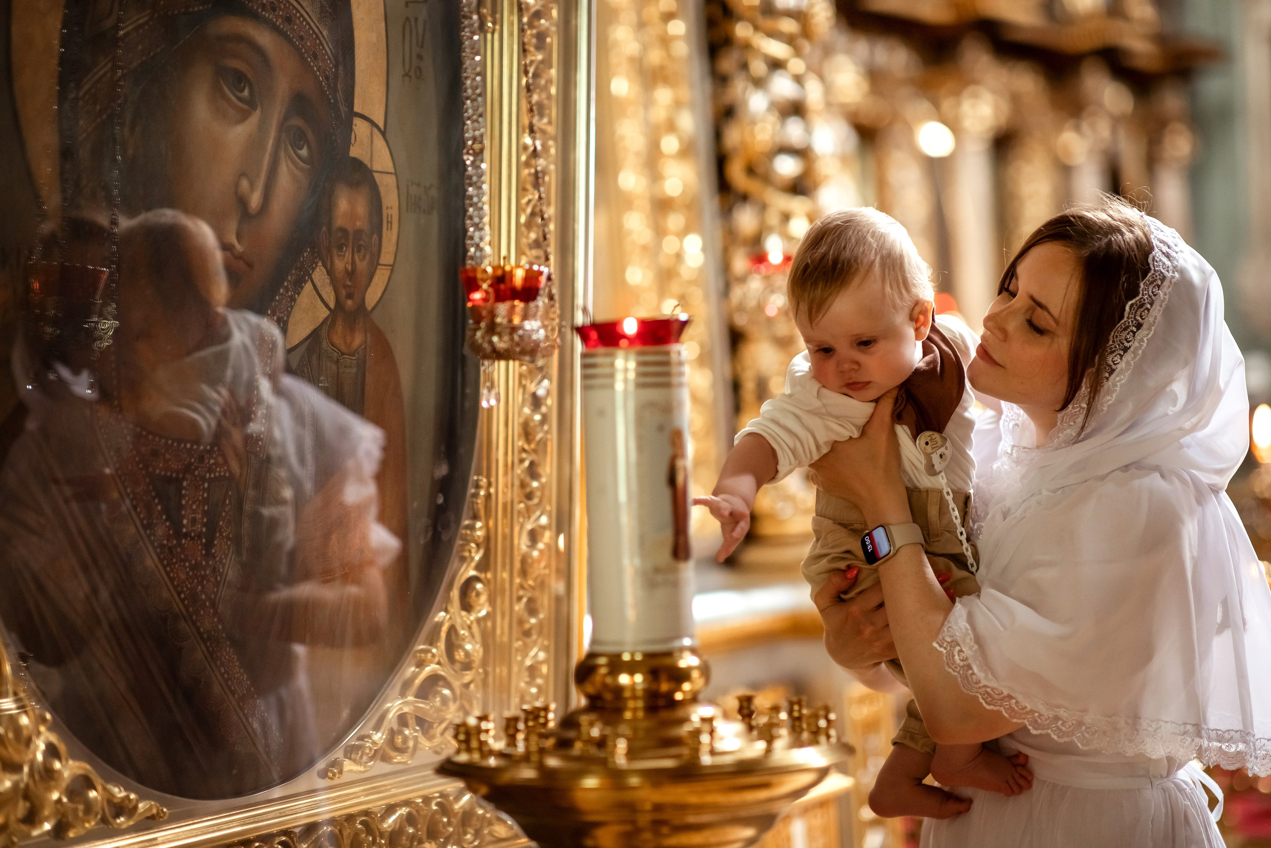 Крещение. Детский и семейный фотограф Татьяна Рыбалко. Фотосессии у вас дома