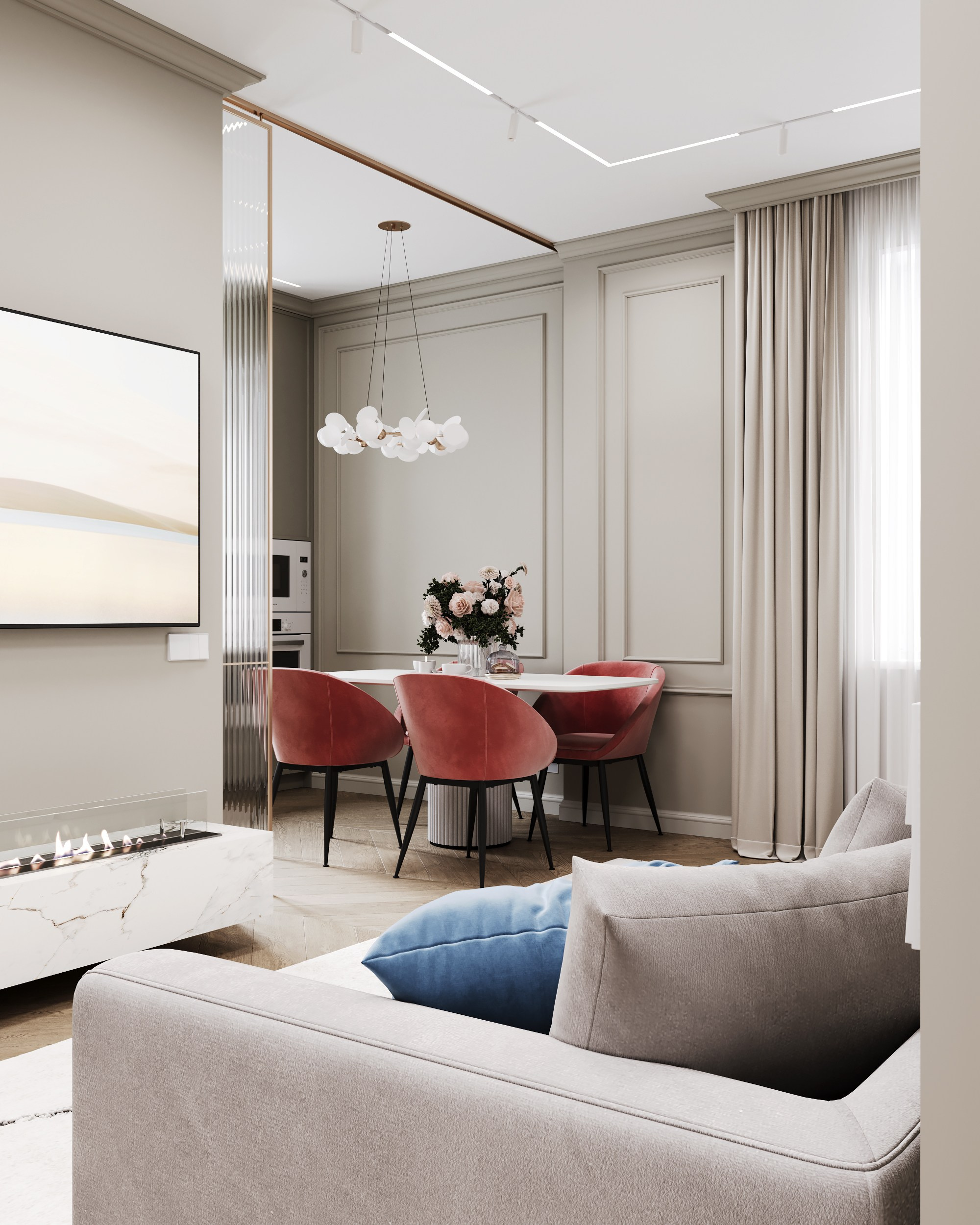 Color Classic. Дизайн интерьера | 3D визуализация | Миланская Марина