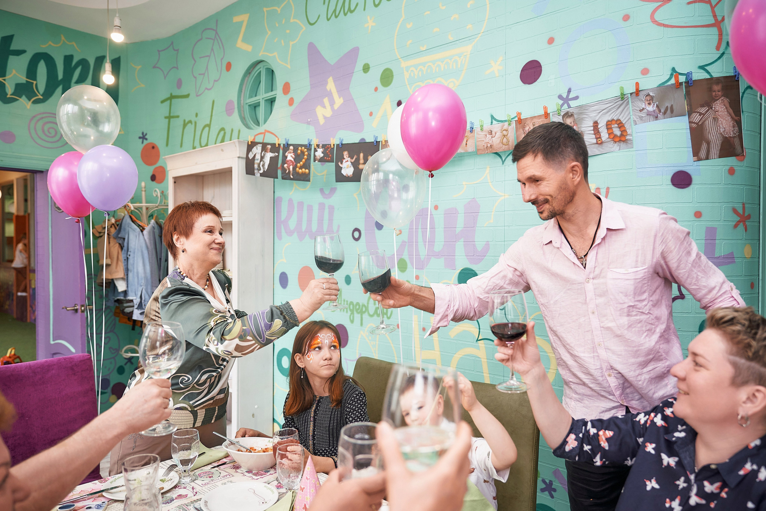 Детская Фотосессия в кафе Андерсон — день рожденье, 1 годик