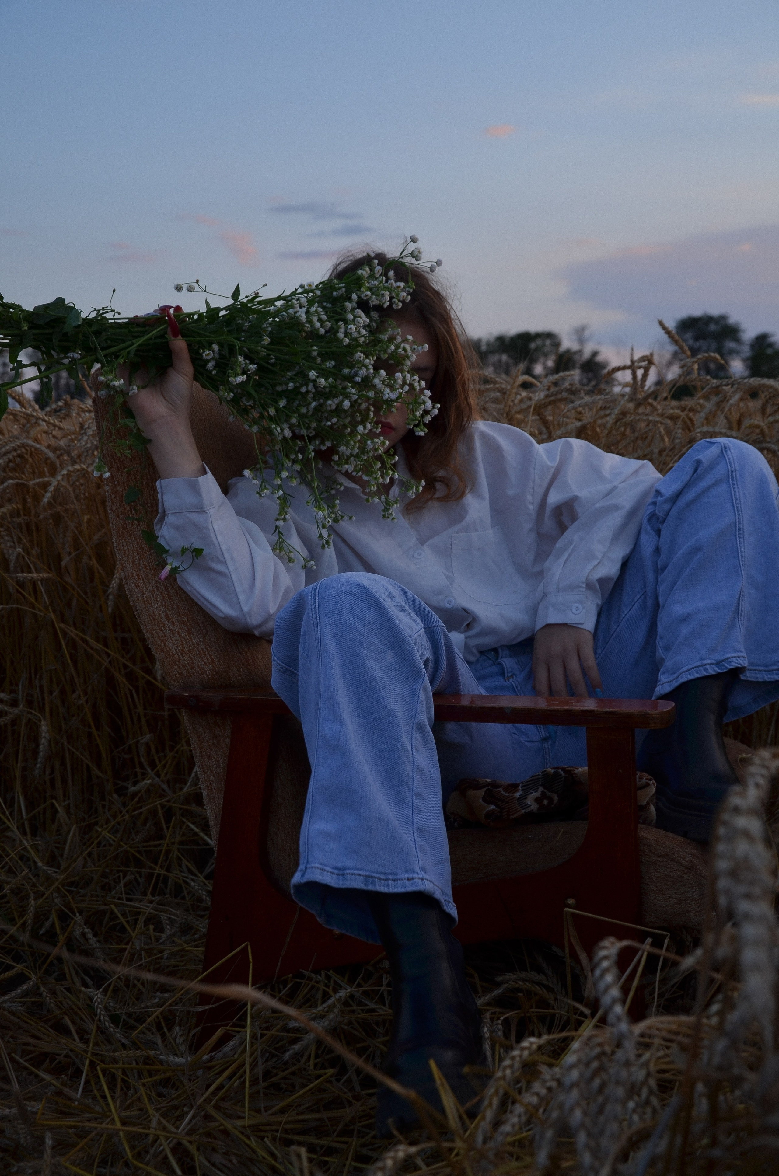 Ксения в поле