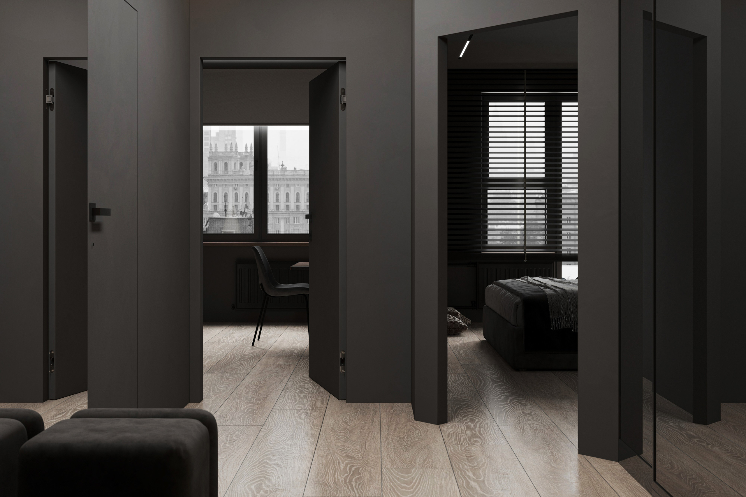 3д визуализация кв. 55 м² г.Санкт-Петербург. Ксения. 3D‑визуализатор