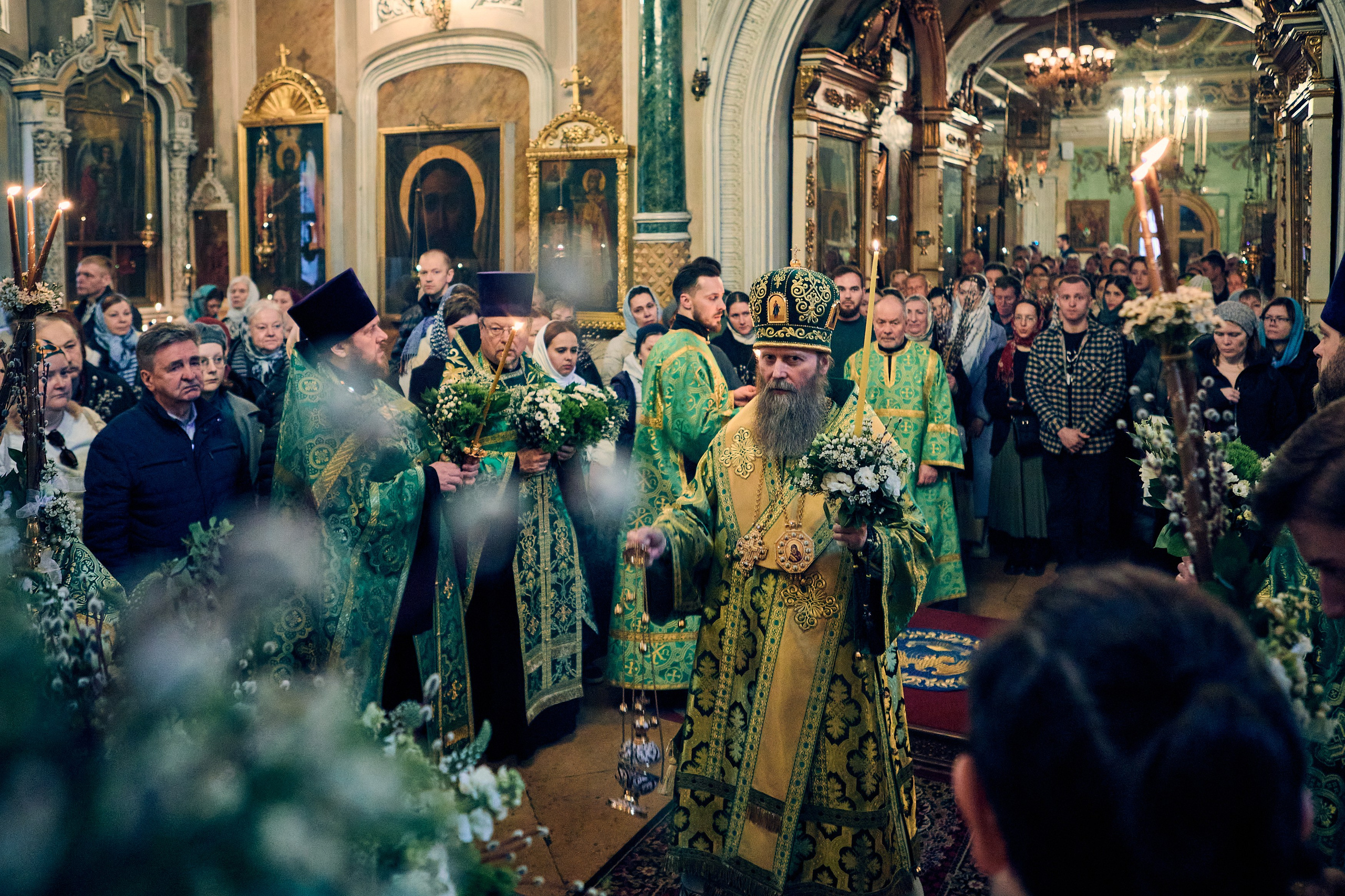 На всенощном бдении под Неделю ваий. DMITRY MOISEENKO — фотограф, художник, топ-стилист