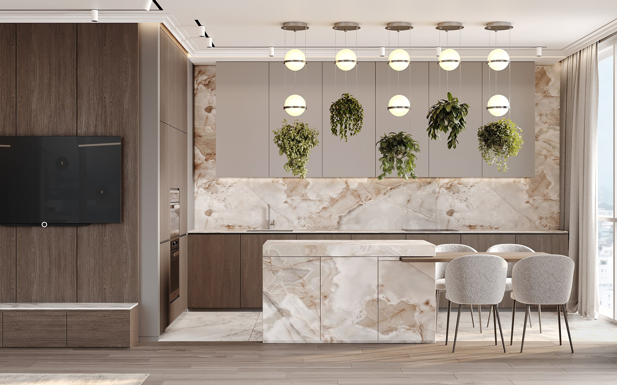 ЖК Зиларт. Квартира 120 м. кв. Дизайн интерьеров с Анастасией Рулевой