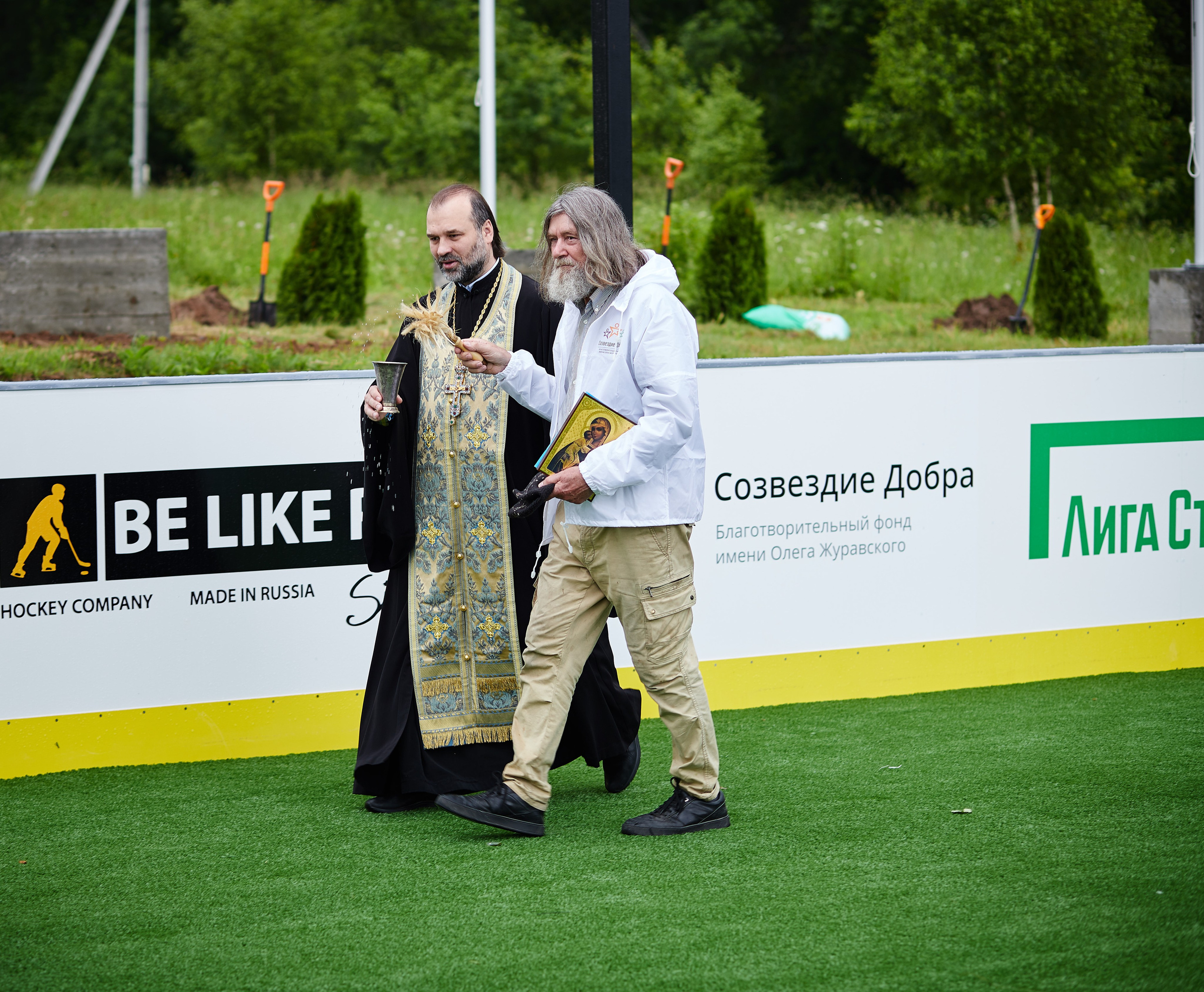 Открытие хоккейной площадки с Федором Конюховым. Репортажный Фотограф