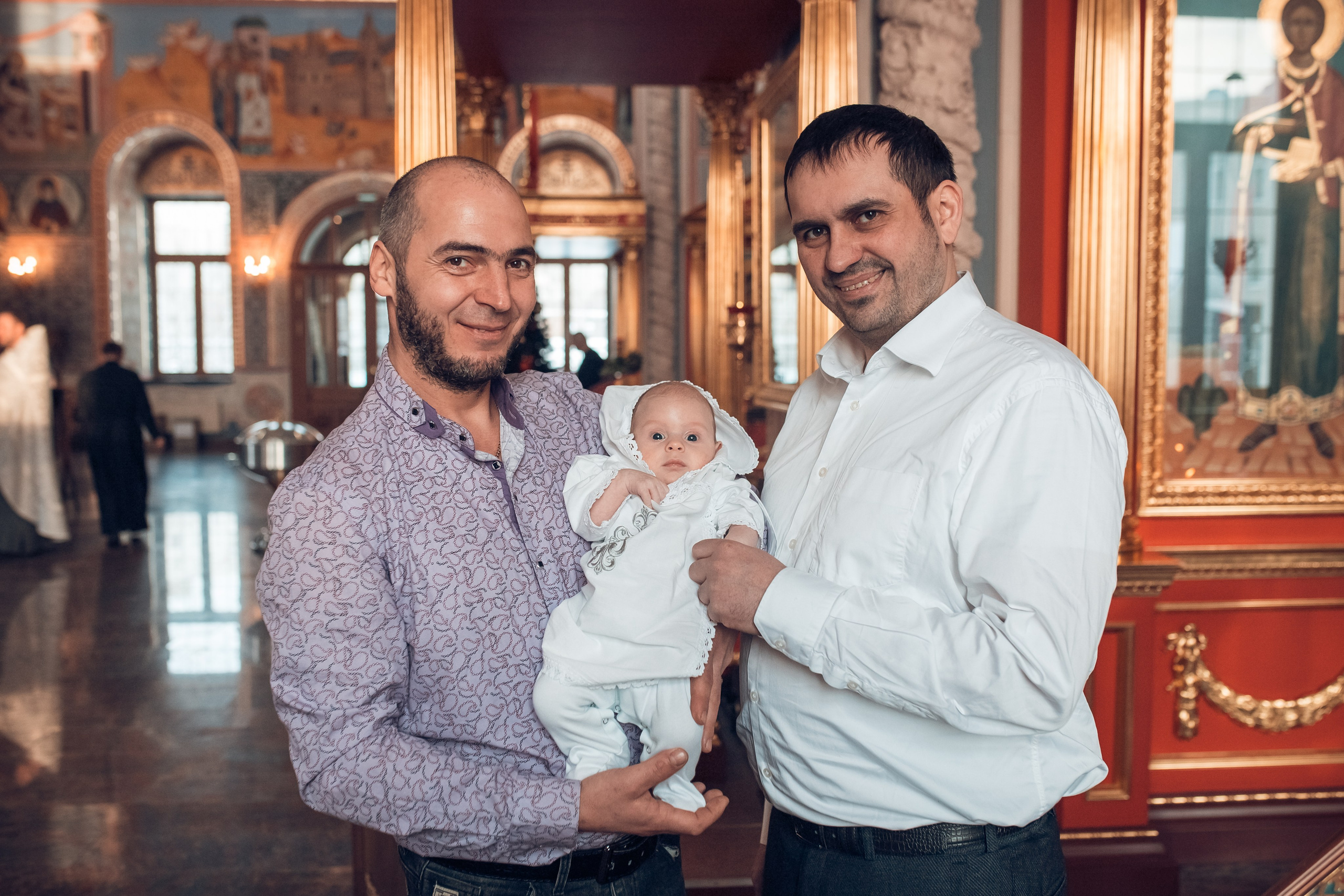 Крещение младенца Руслана в храме Георгия Всеволодовича. Екатерина Крапивина фотограф церковных Таинств в Нижний Новгороде