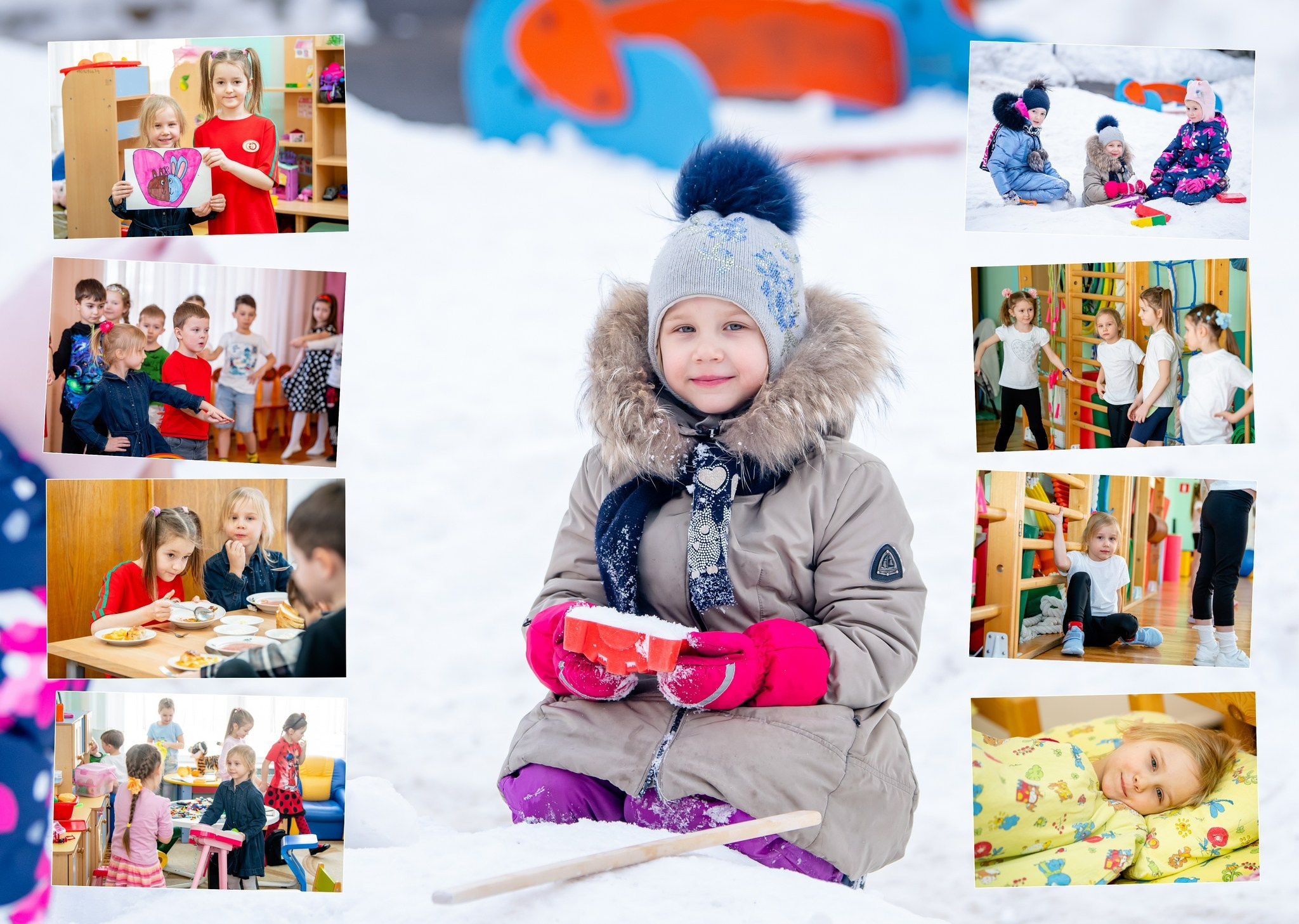 Альбом Стандарт А4 5 разворотов для детского сада. Профессиональная репортажная фотосъёмка, создание выпускных альбомов