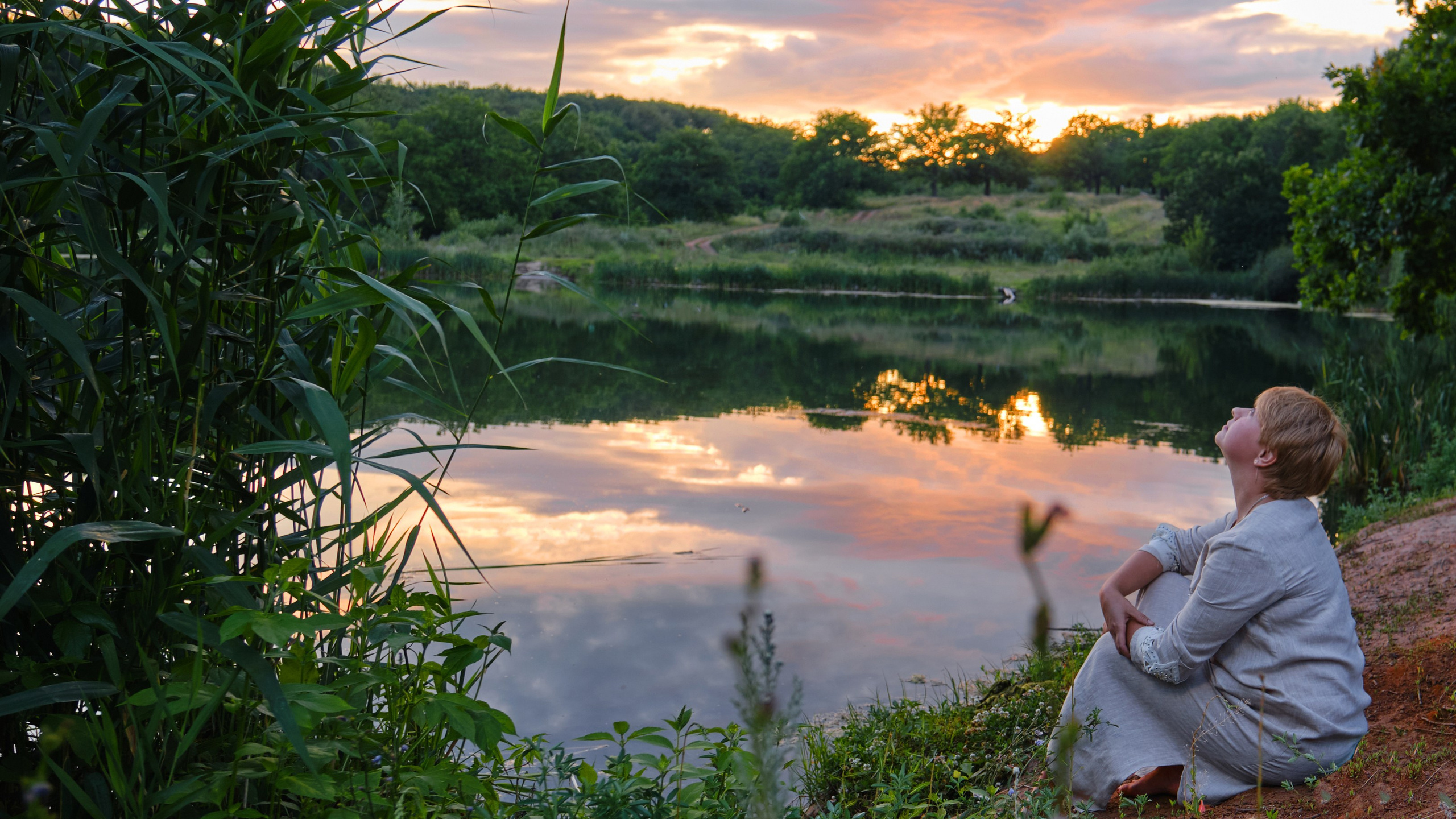 Летняя фотосессия на природе, в лесу, на улице. Семейная с детьми