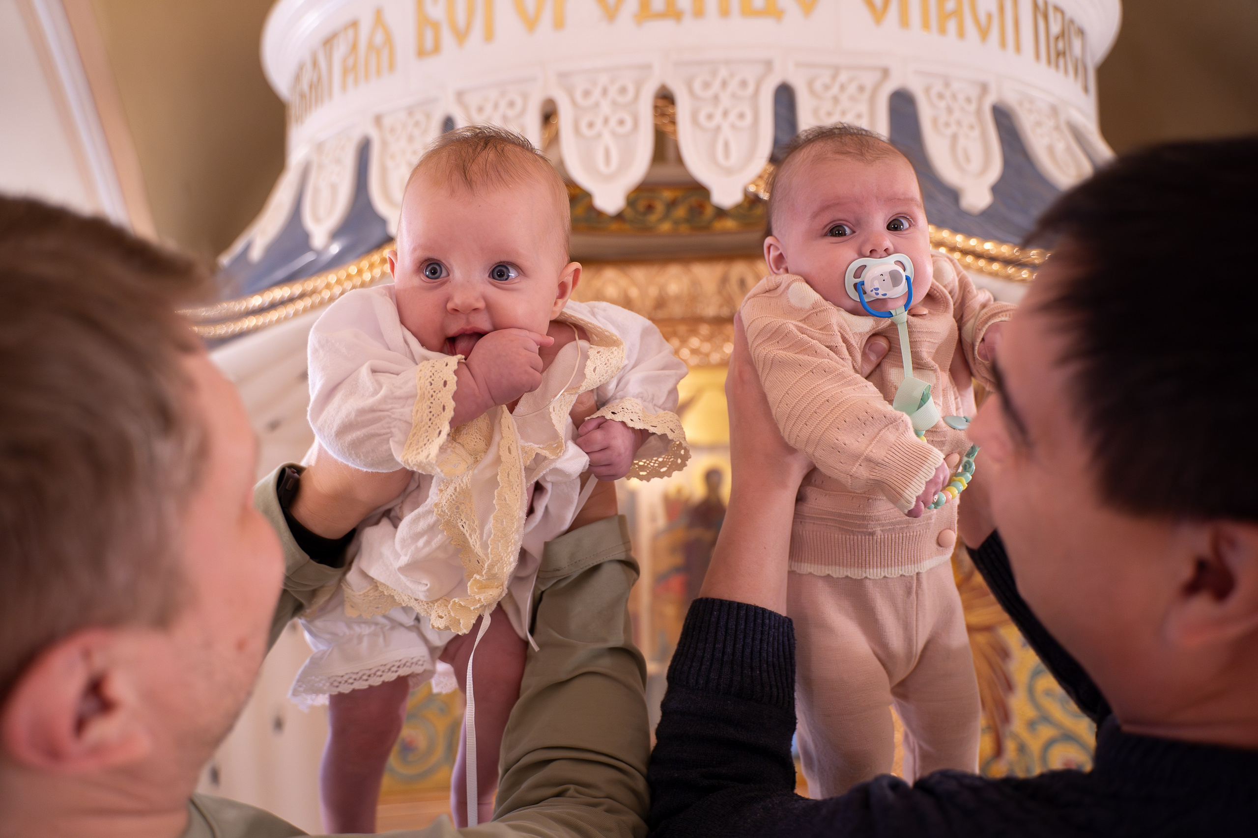 Двойное крещение. Фотограф на роды Москва Ольга Летучева