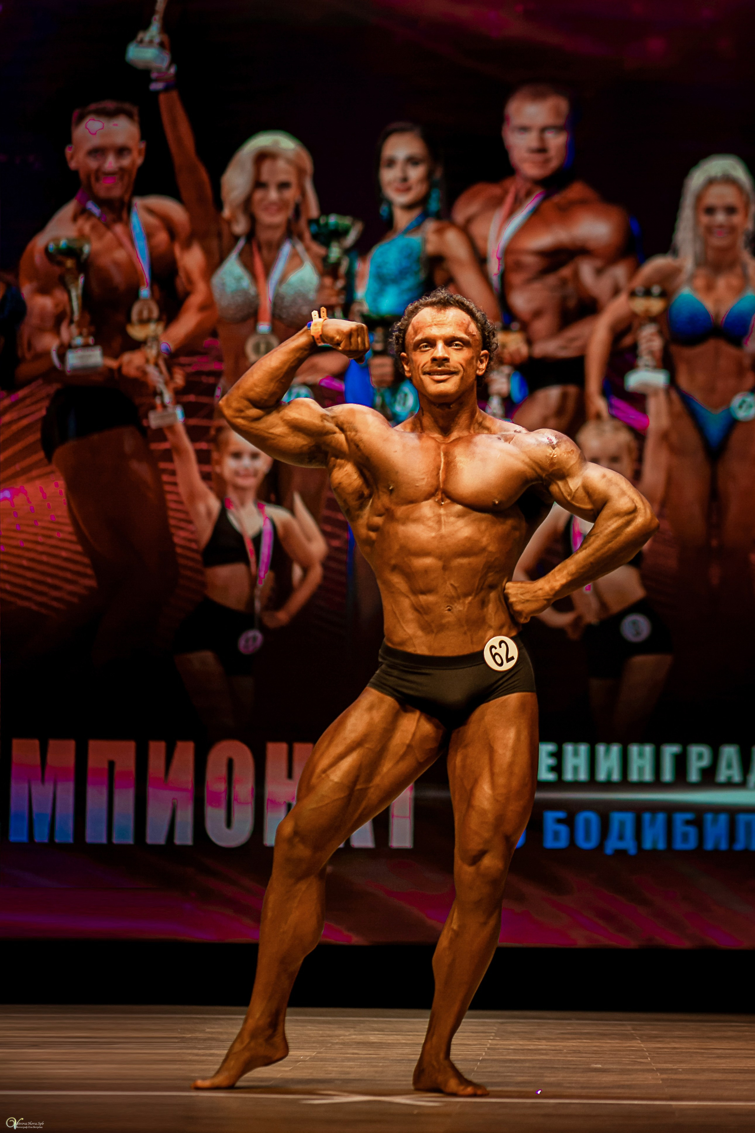 Съемка чемпионата по бодибилдингу. Фотограф женский и мужской портрет Санкт-Петербург
