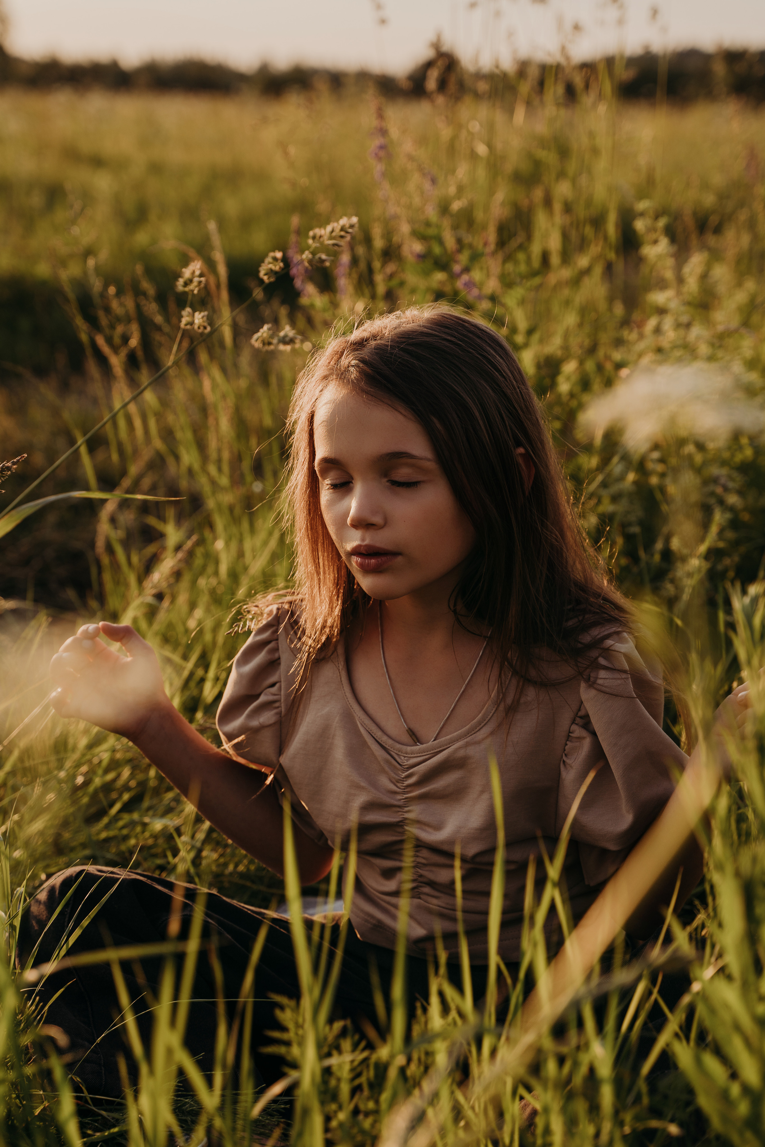 На закате. Семейный фотограф в Москве Надя Бугаева