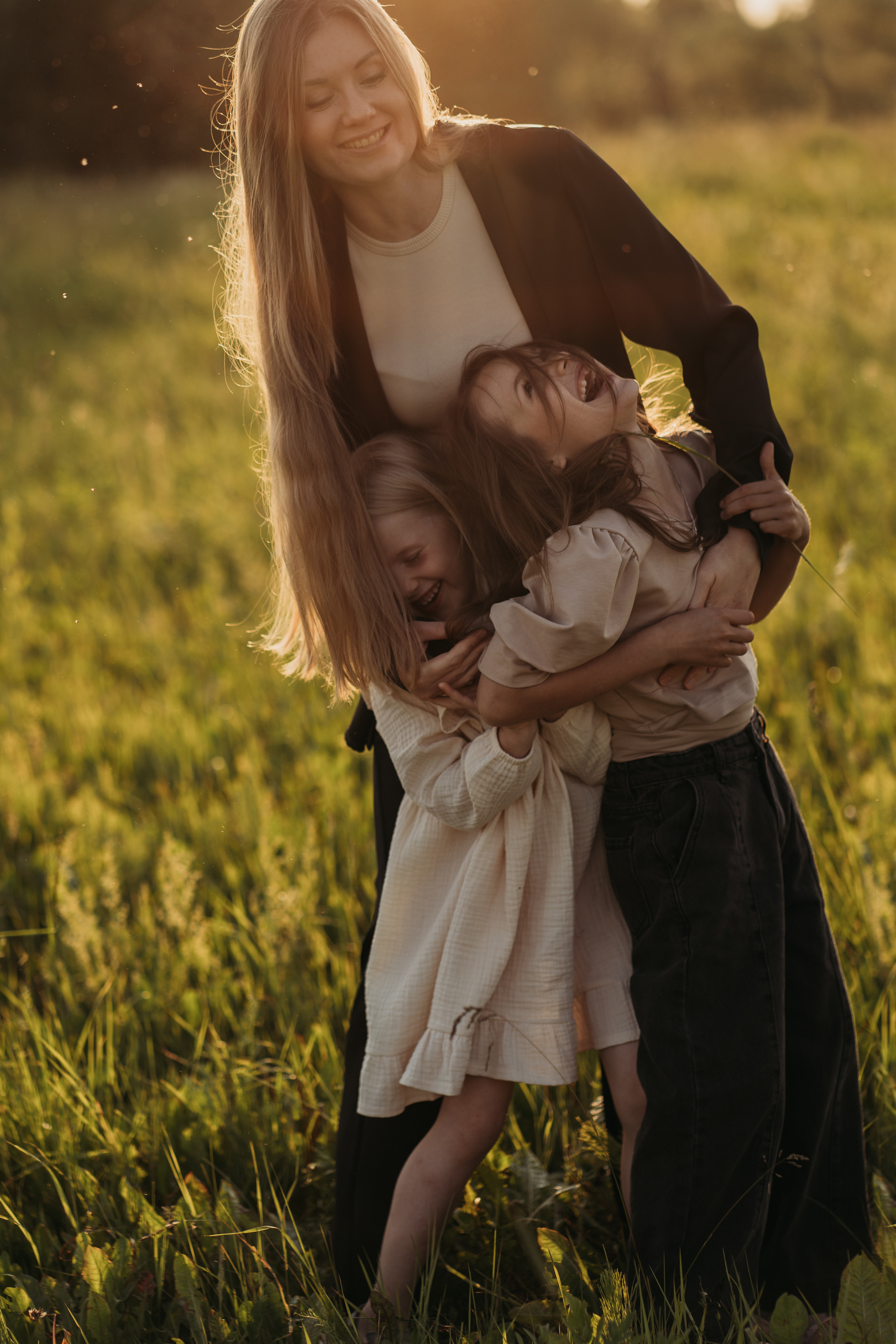 На закате. Семейный фотограф в Москве Надя Бугаева