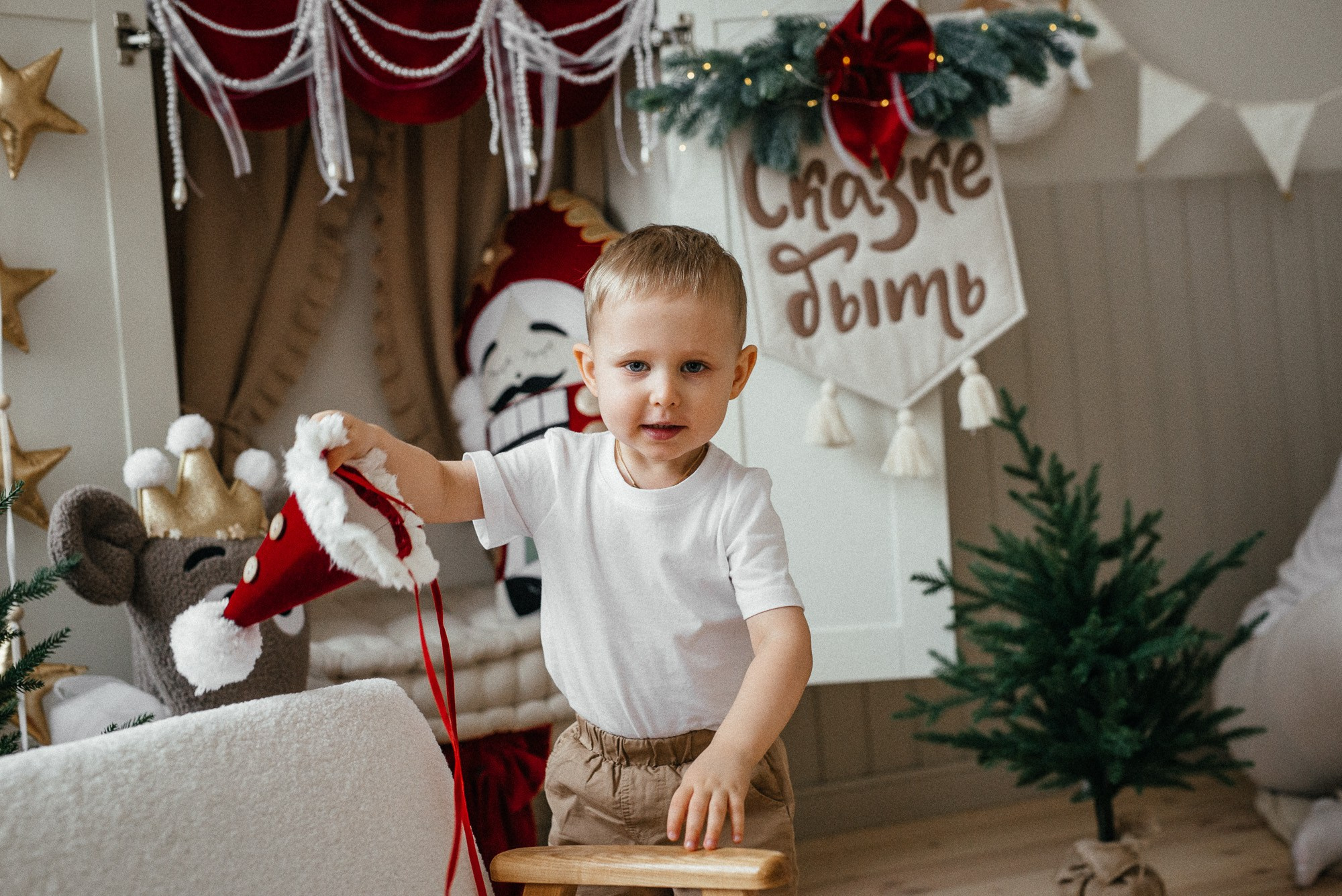 Семейная съемка в уютной студии