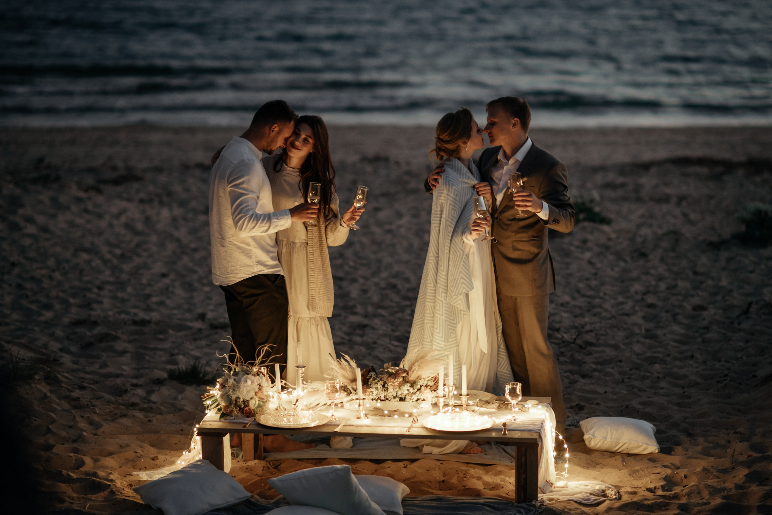 Выездная церемония на берегу моря в Крыму Джангуль. Свадебный и семейный фотограф и видеограф, Крым, Москва, Санкт -Петербург