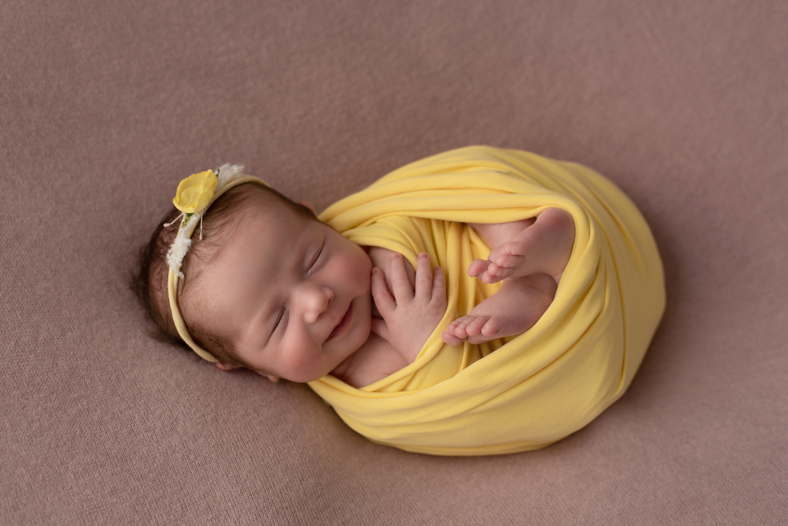 The smile of a newborn baby