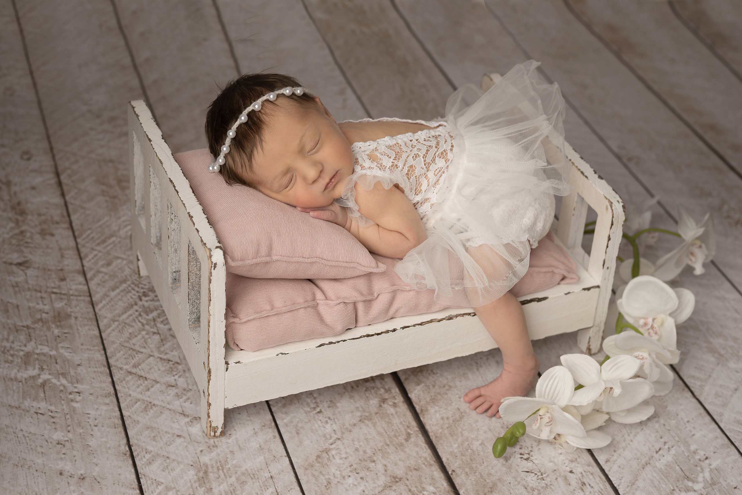 Little princess on a little bed