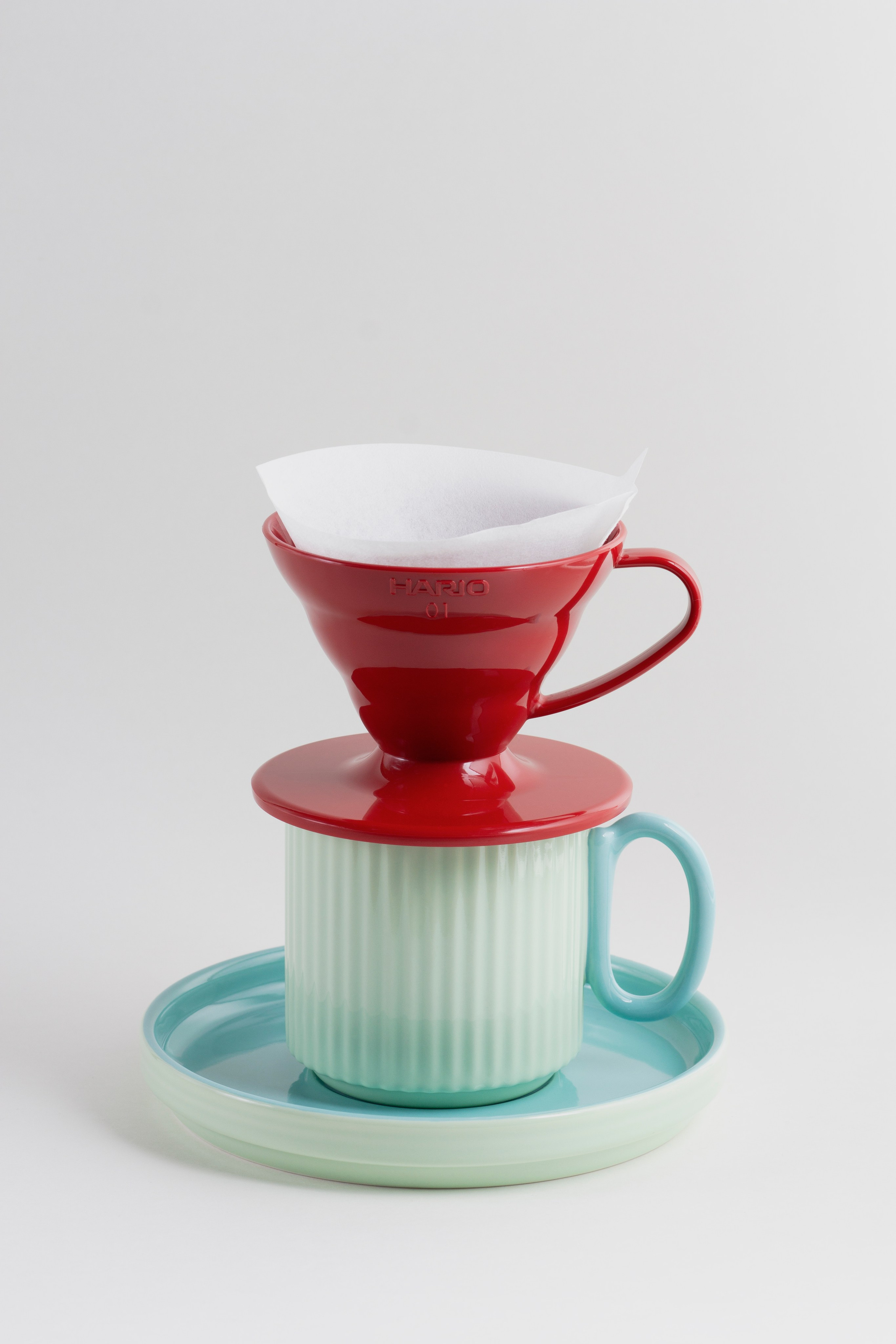 Hario V60 воронка для заваривания кофе предметная съемка и ретушь