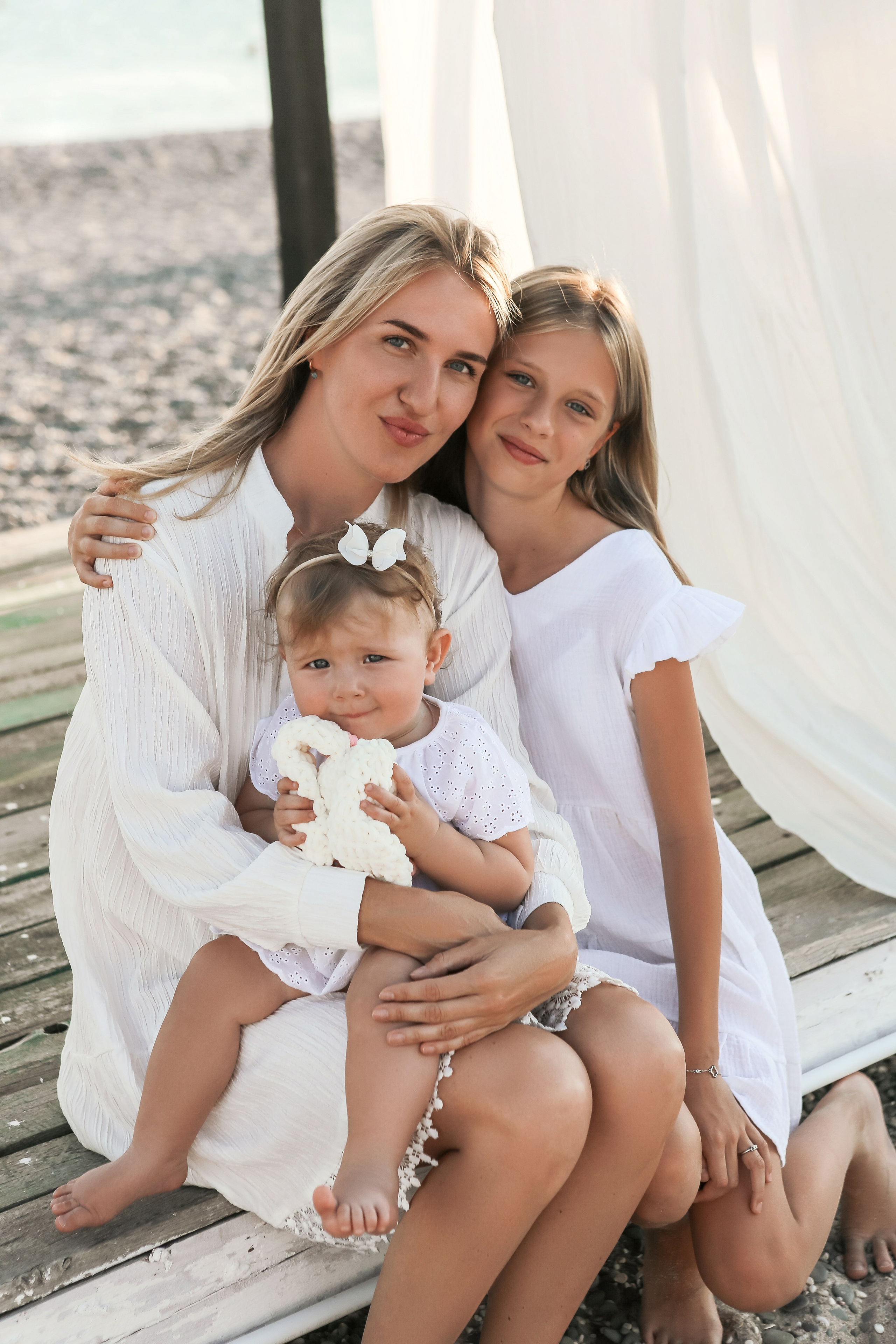 Семейная фотосессия у моря в Евпатории с детьми