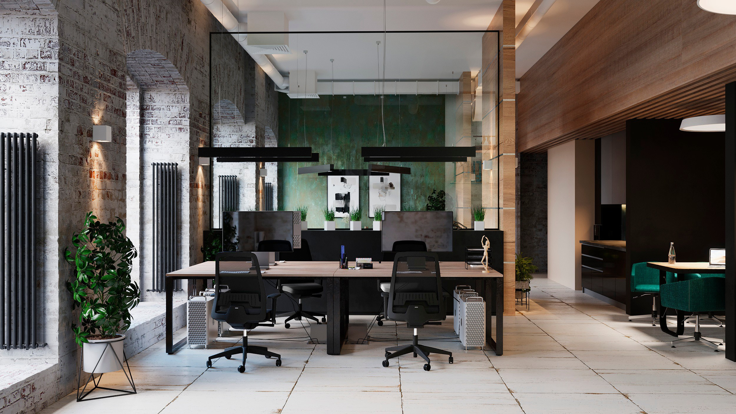 Офис Chipselect. Клиент APro architecture. Евгений Пырков — 3d визуализатор интерьеров и экстерьеров России