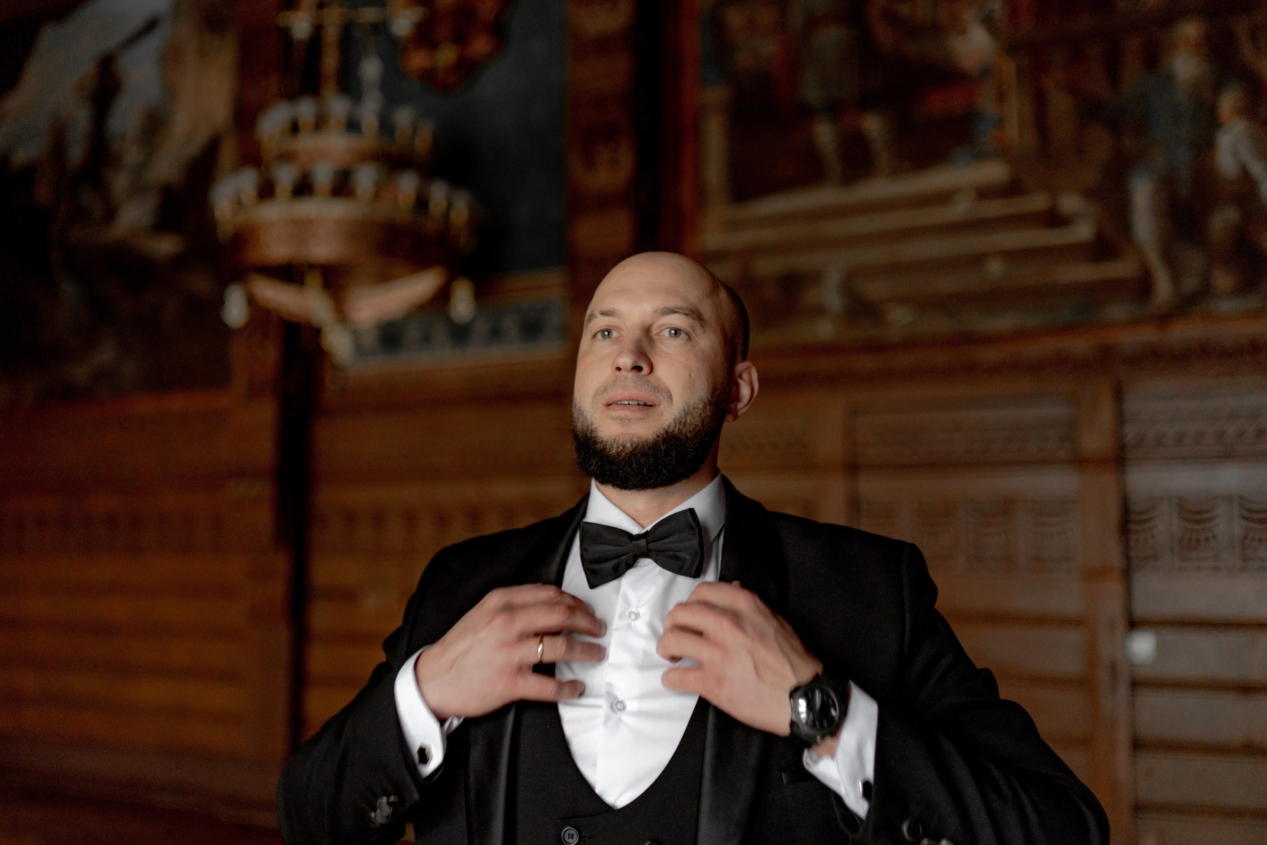 портрет жениха во Дворце Великого Князя Владимира / Дом учёных в Дубовом зале