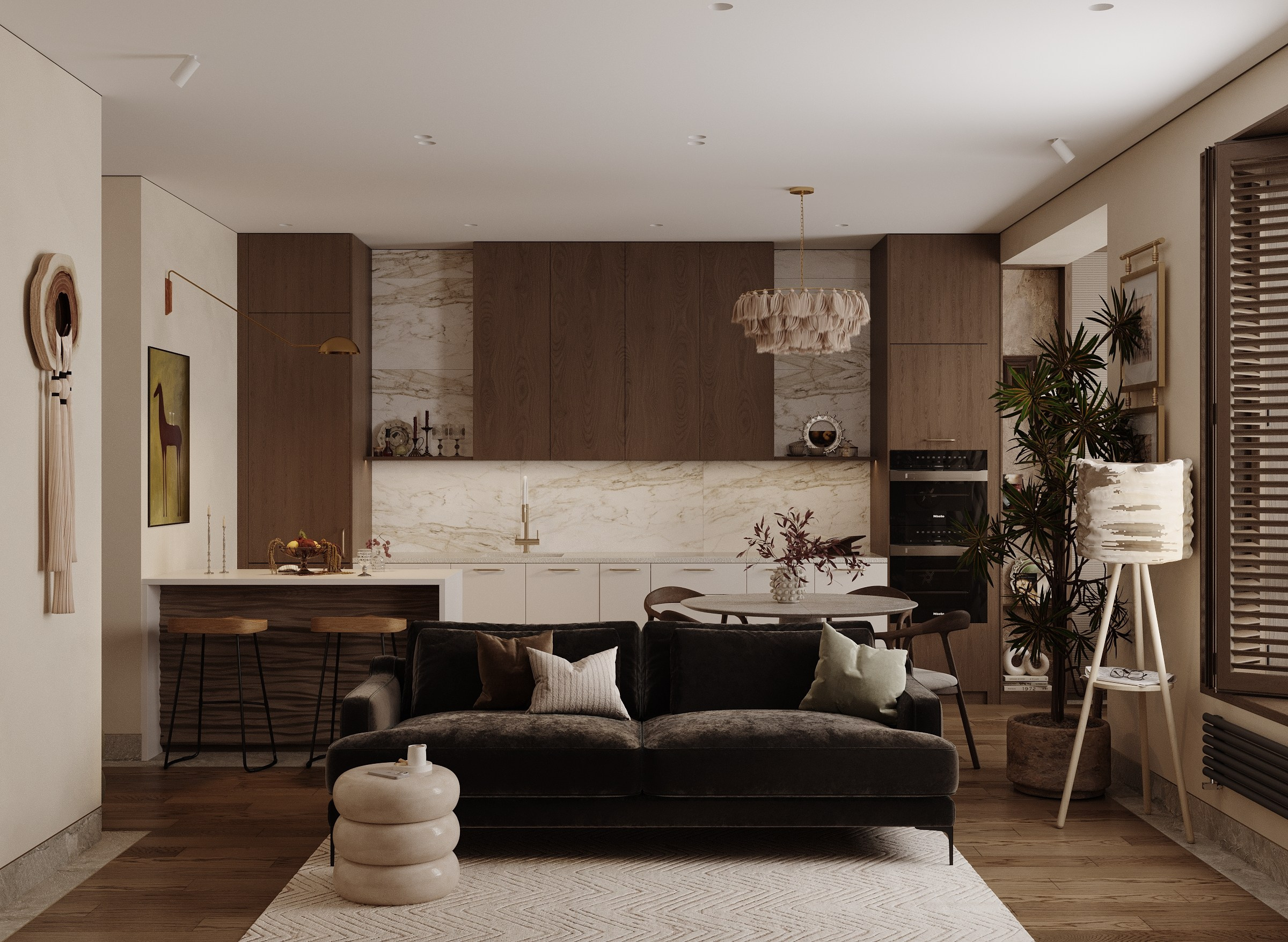 «Некрасово 2 » Дизайнер Елена Дрожжина. 3d визуализатор интерьеров