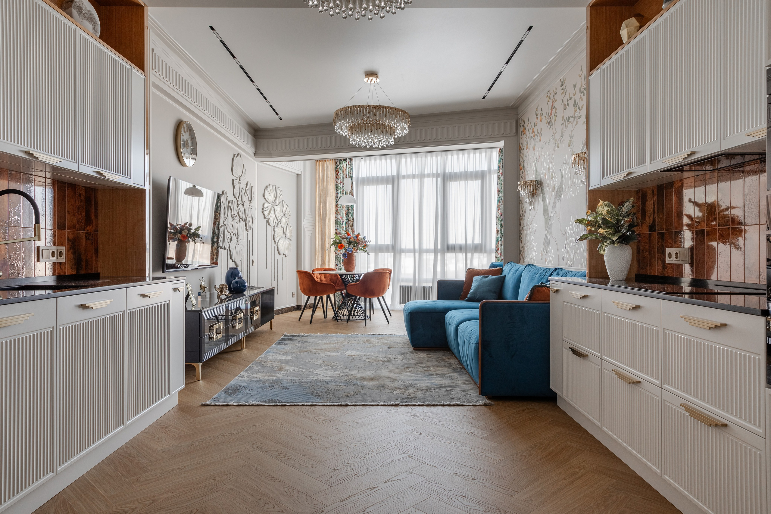 Интерьерная фотосъемка квартиры в ЖК "Красная Площадь". Интерьерный фотограф Москва